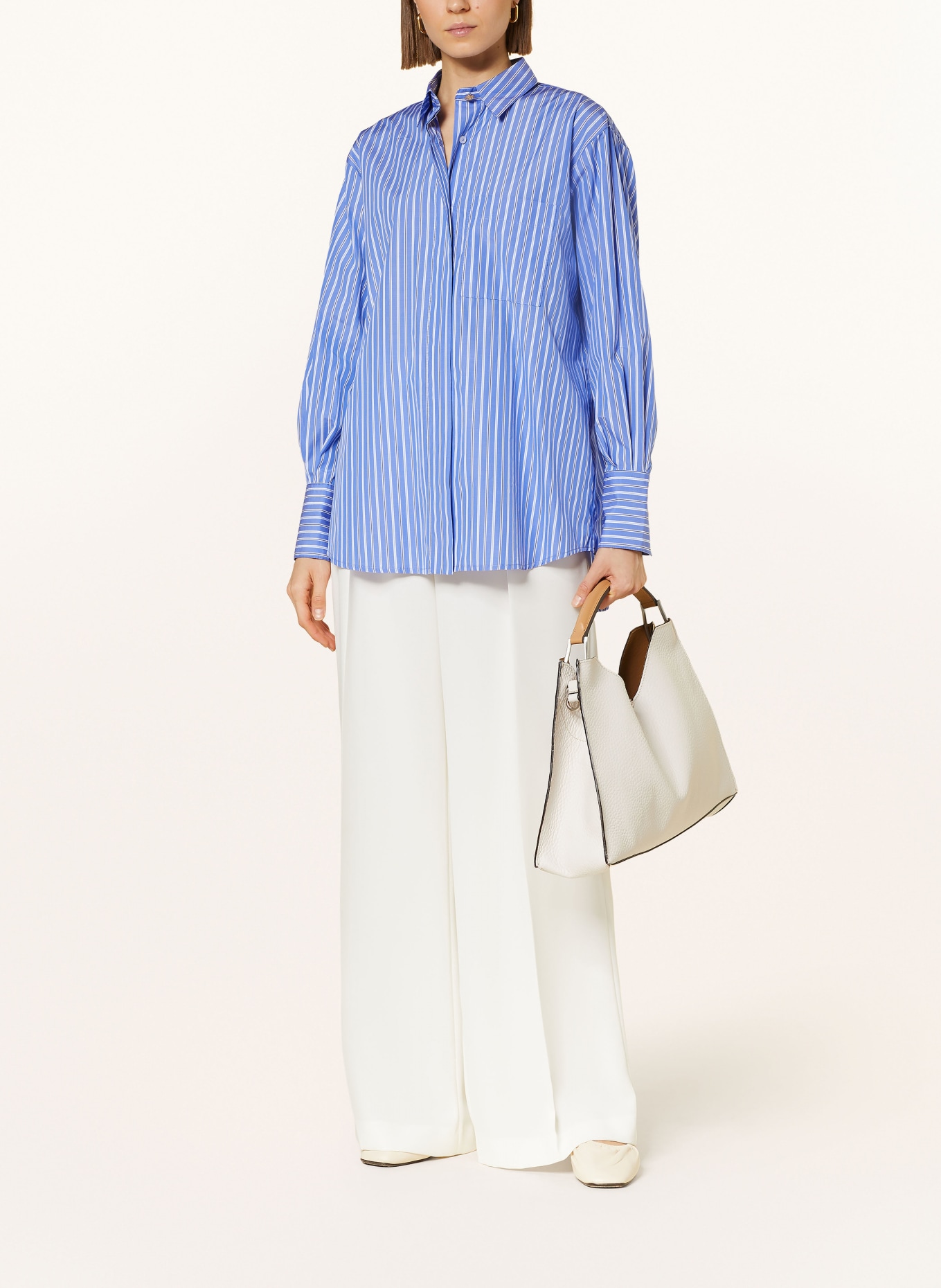 lilienfels Shirt blouse, Color: BLUE/ WHITE/ DARK BLUE (Image 2)