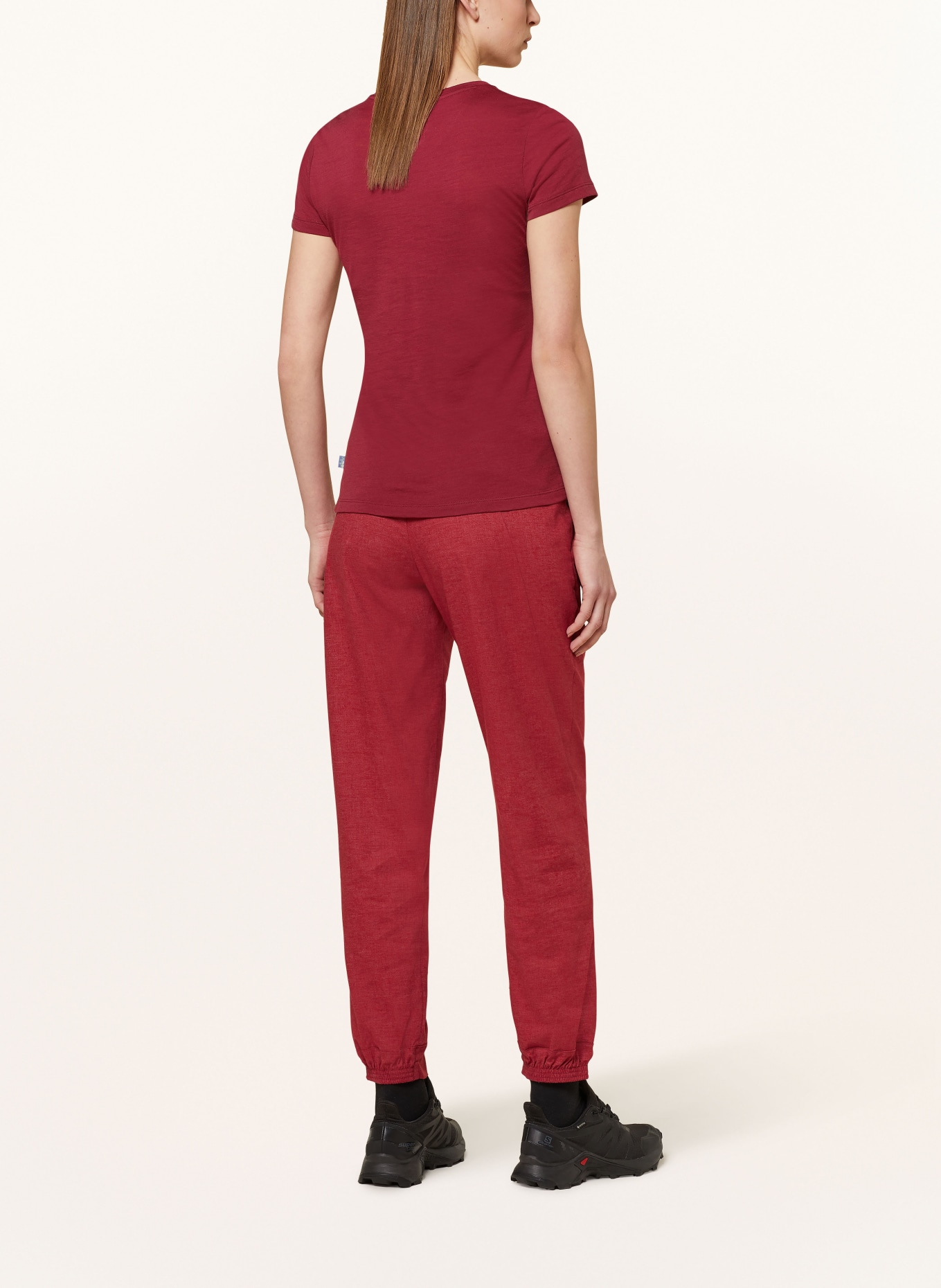 me°ru' Trekking pants VALENCE, Color: DARK RED (Image 3)