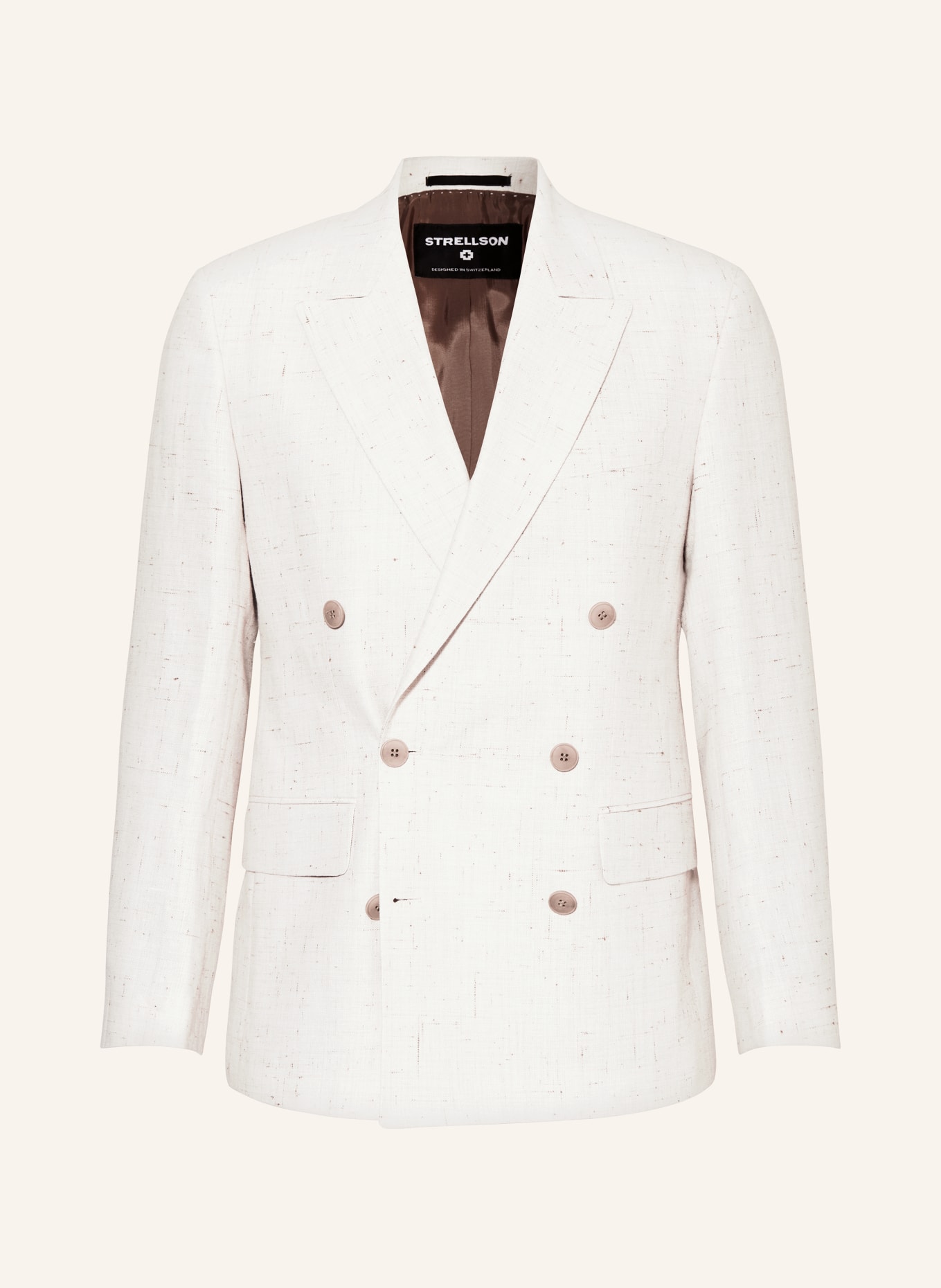 STRELLSON Suit jacket ASHTON slim fit with linen, Color: 115 Open White                 115 (Image 1)