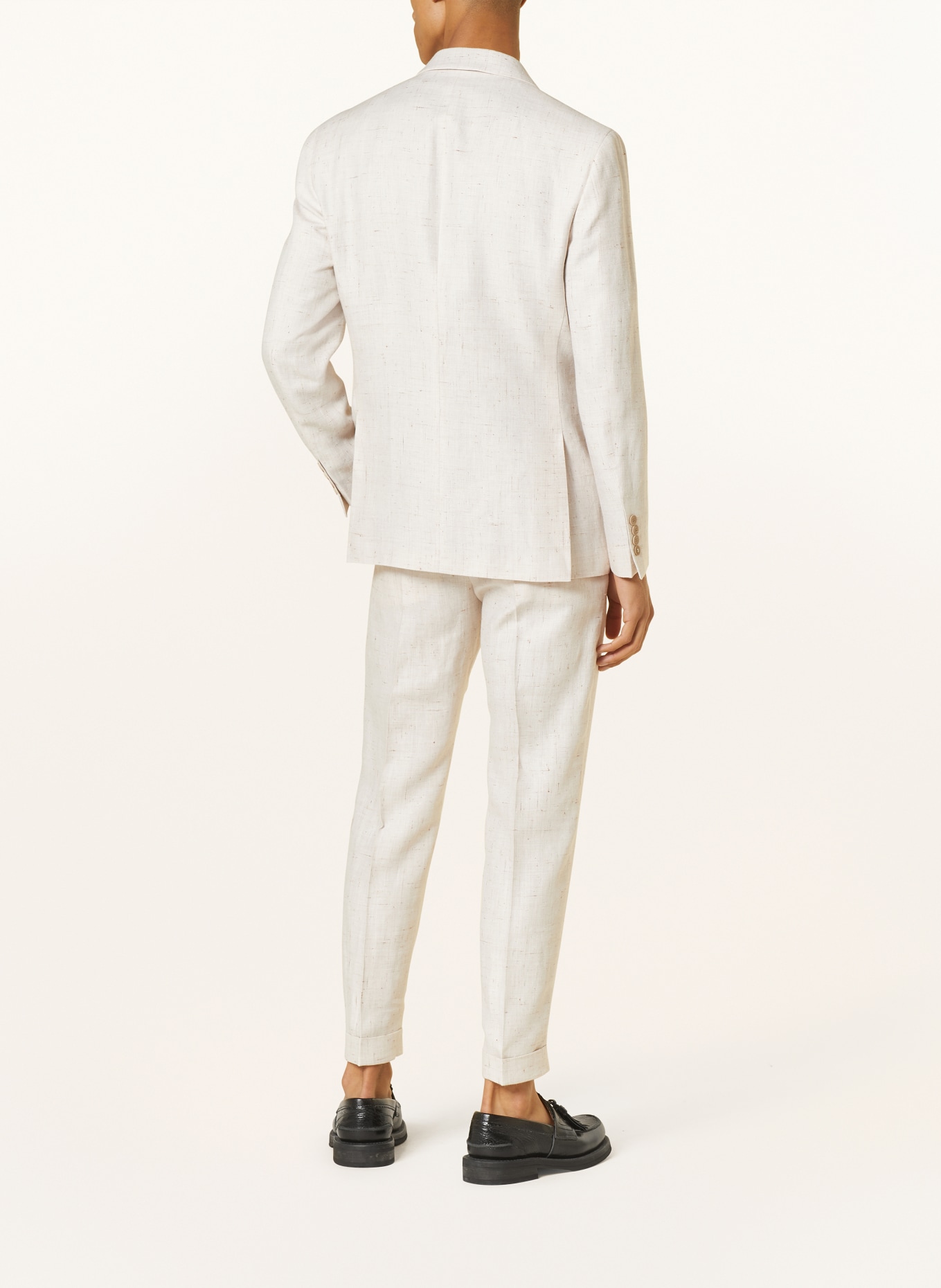 STRELLSON Suit jacket Tipped ASHTON slim fit with linen, Color: 115 Open White 115 (Image 3)