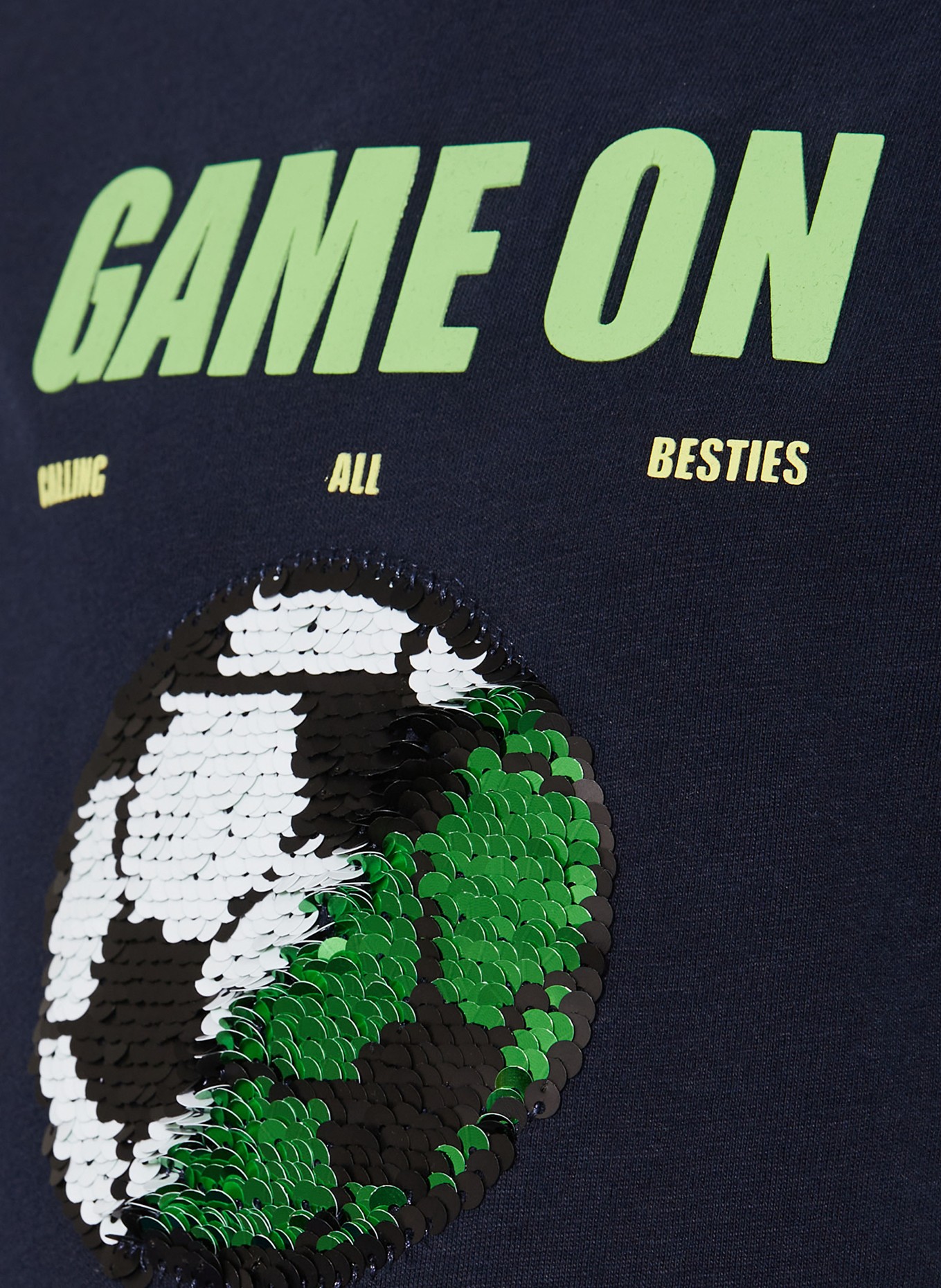 s.Oliver RED T-Shirt mit Pailletten: DUNKELBLAU