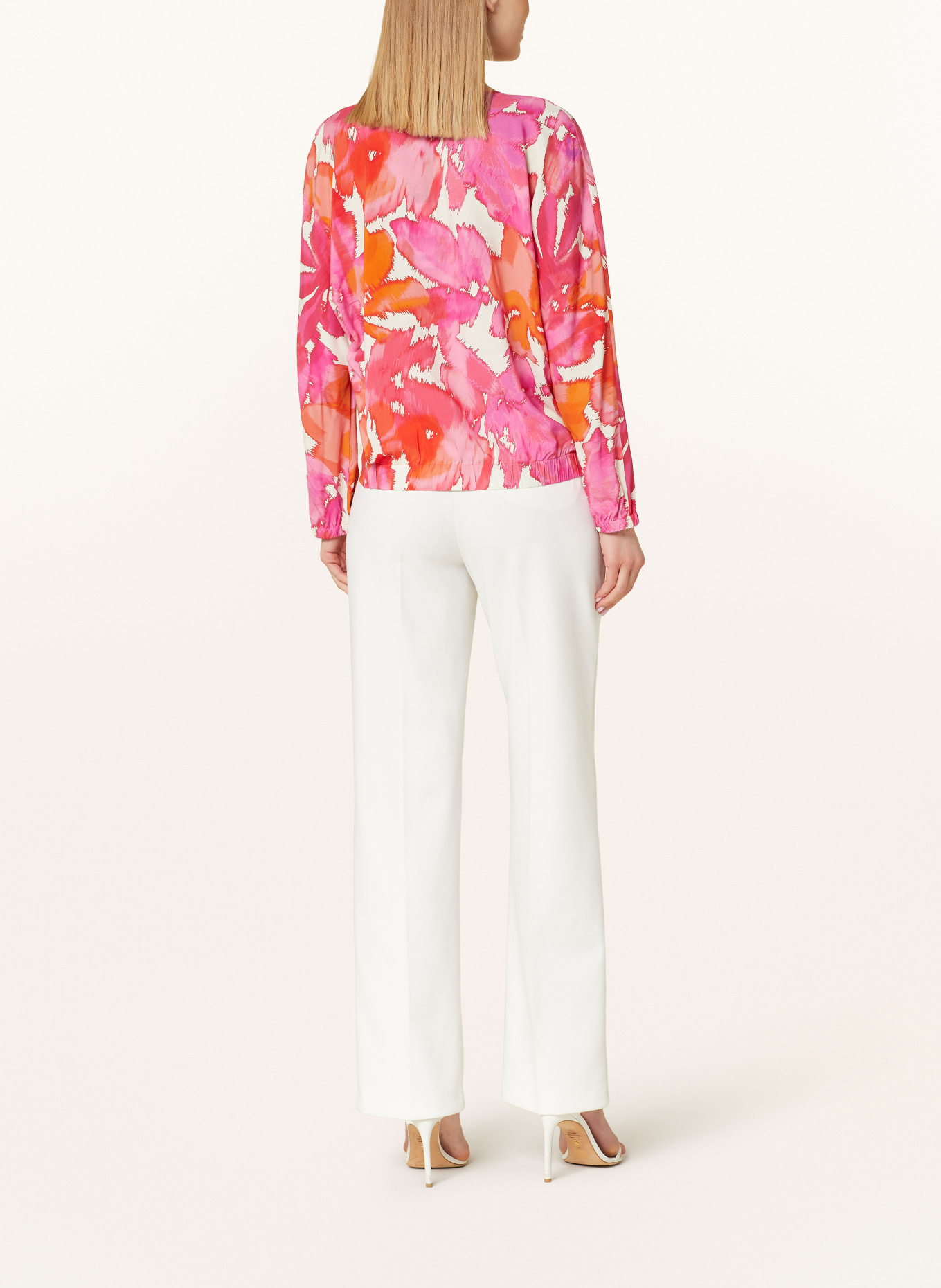 comma Shirt blouse, Color: PURPLE/ PINK/ DARK ORANGE (Image 3)