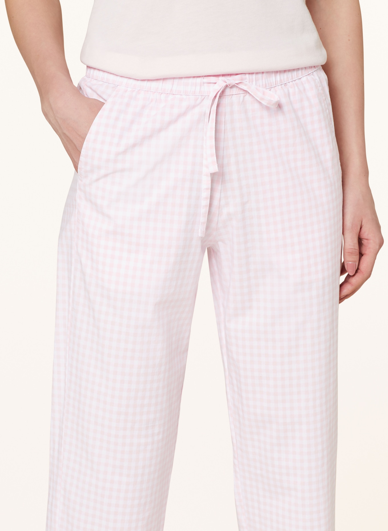 darling harbour Pajama pants, Color: PINK/ WHITE (Image 5)