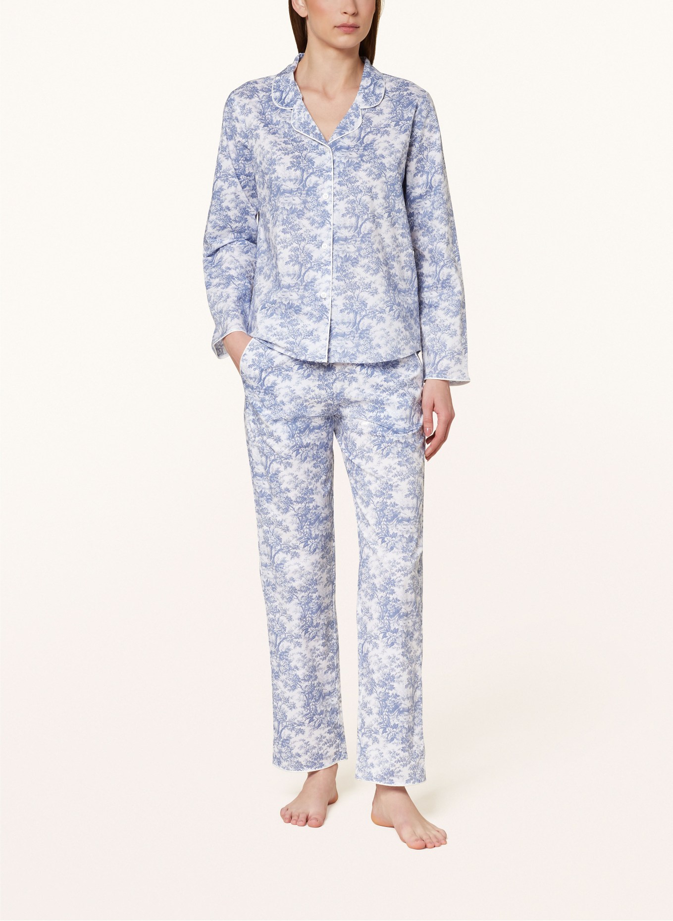 darling harbour Pajamas, Color: BLUE/ WHITE (Image 2)