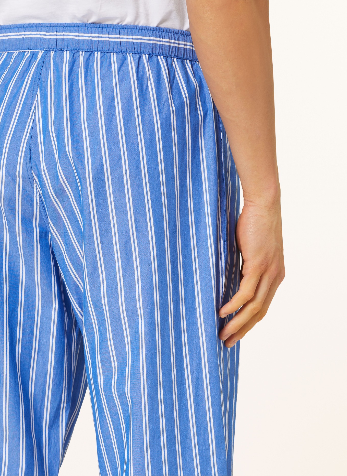 STROKESMAN'S Pajama pants, Color: WHITE/ BLUE (Image 6)
