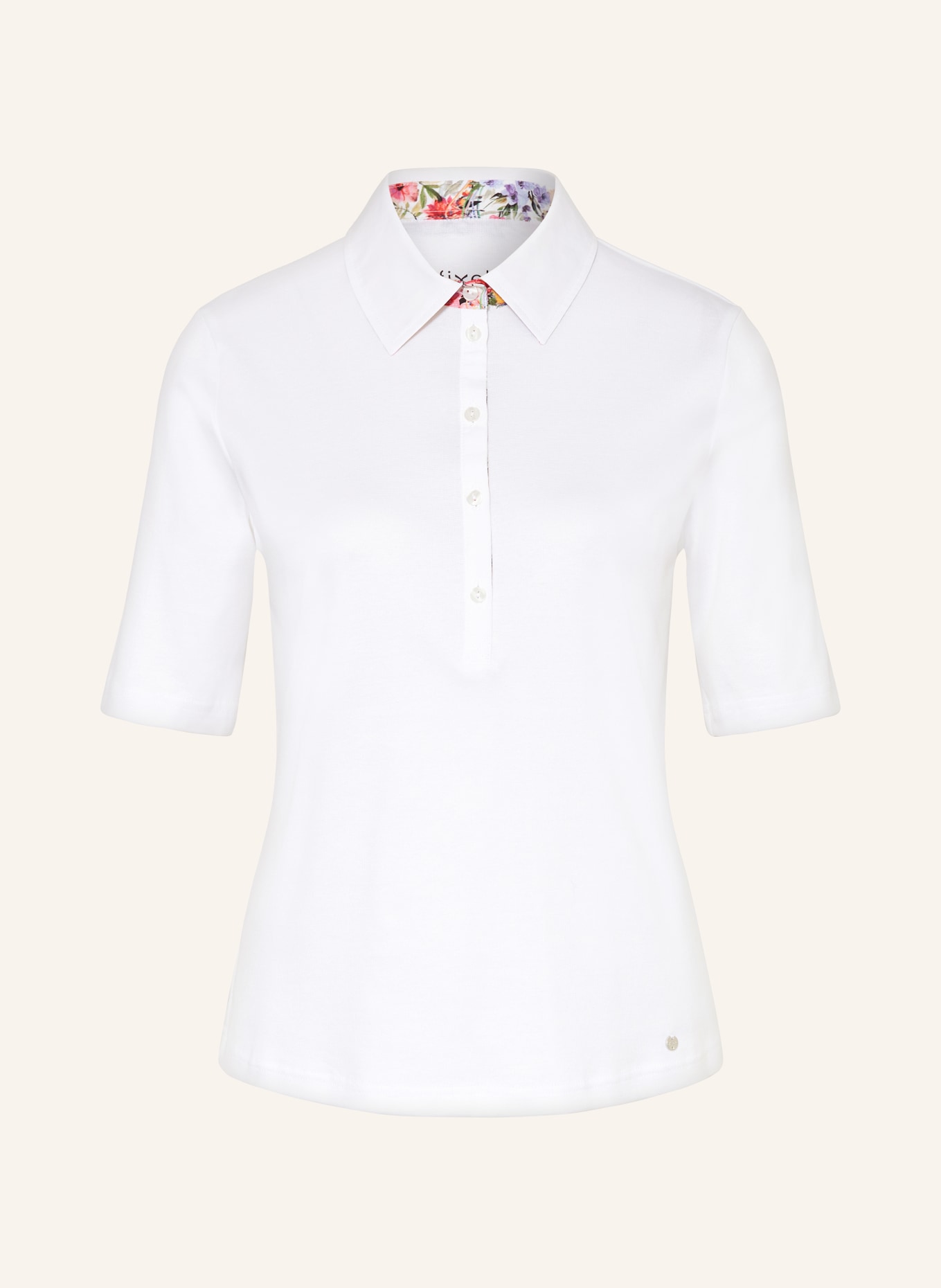 efixelle Jersey polo shirt, Color: WHITE (Image 1)