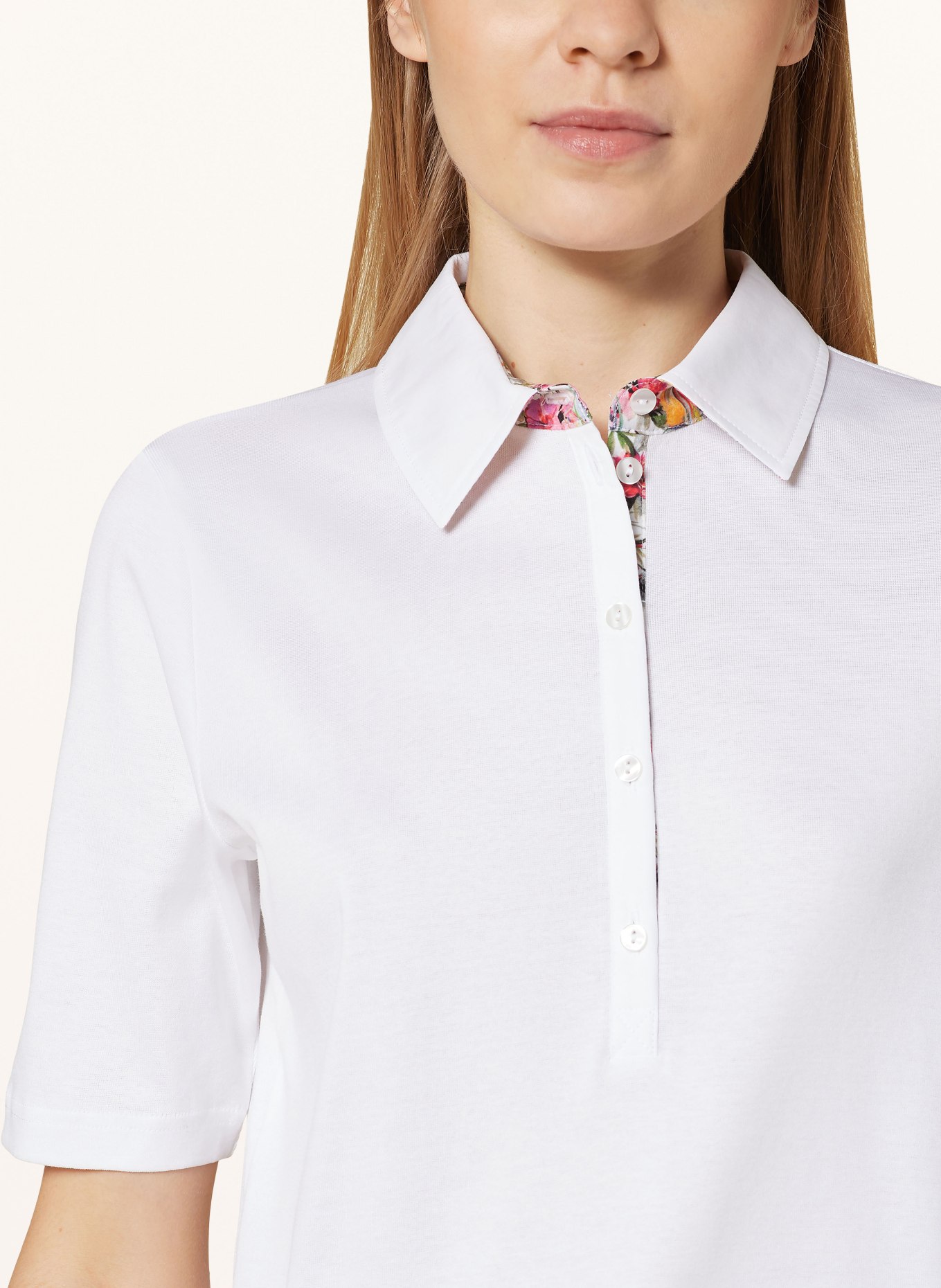 efixelle Jersey-Poloshirt, Farbe: WEISS (Bild 4)