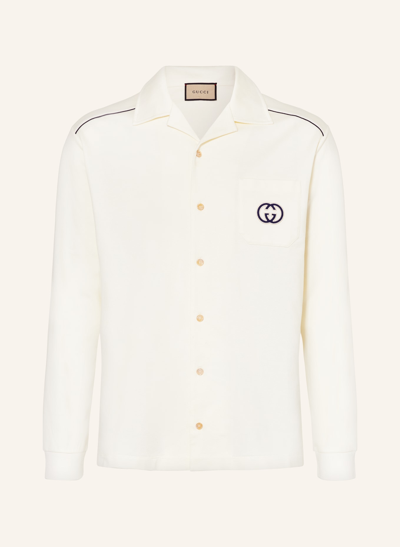 GUCCI Resort shirt regular fit, Color: ECRU (Image 1)