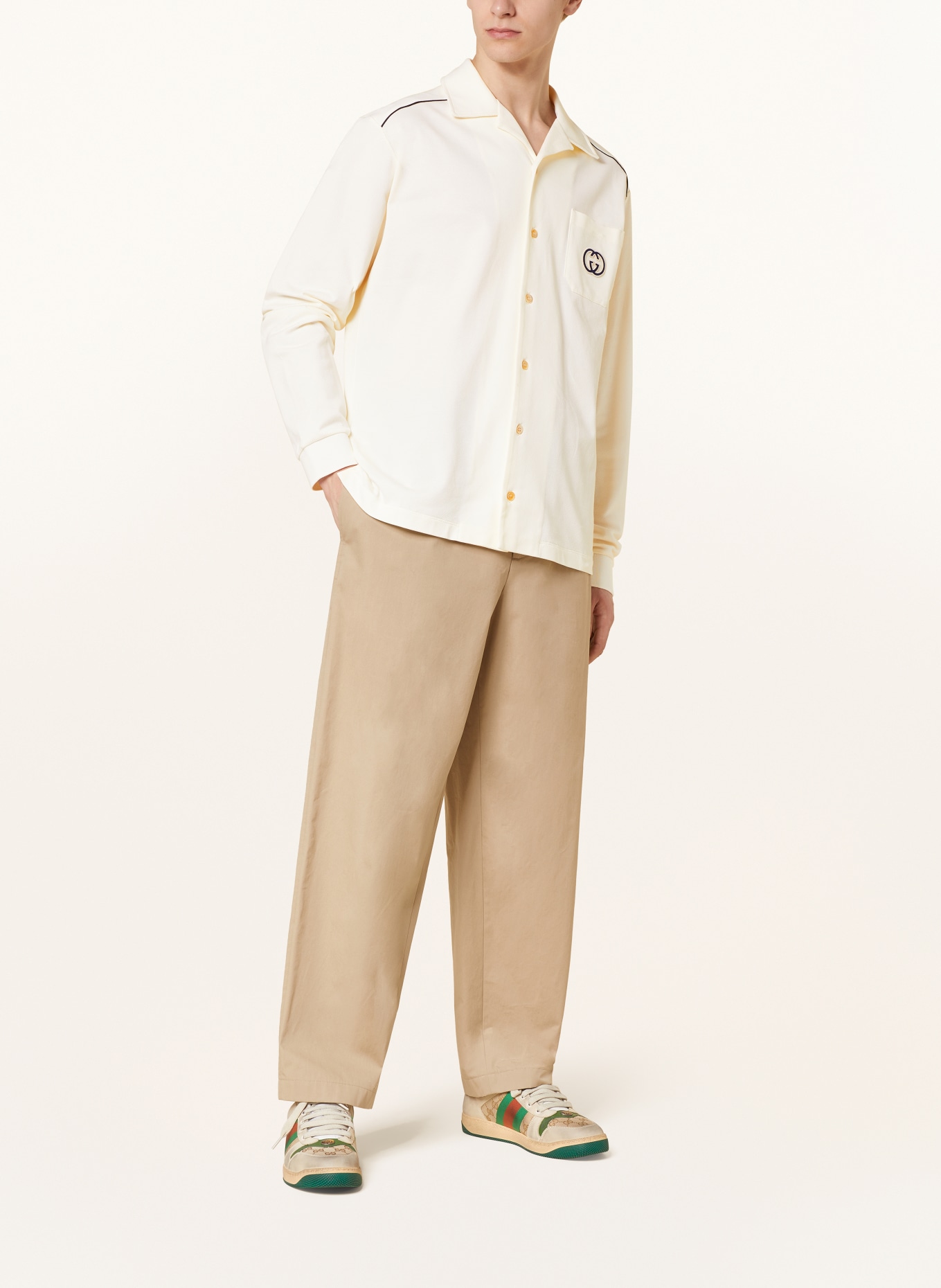 GUCCI Resorthemd Regular Fit, Farbe: ECRU (Bild 2)
