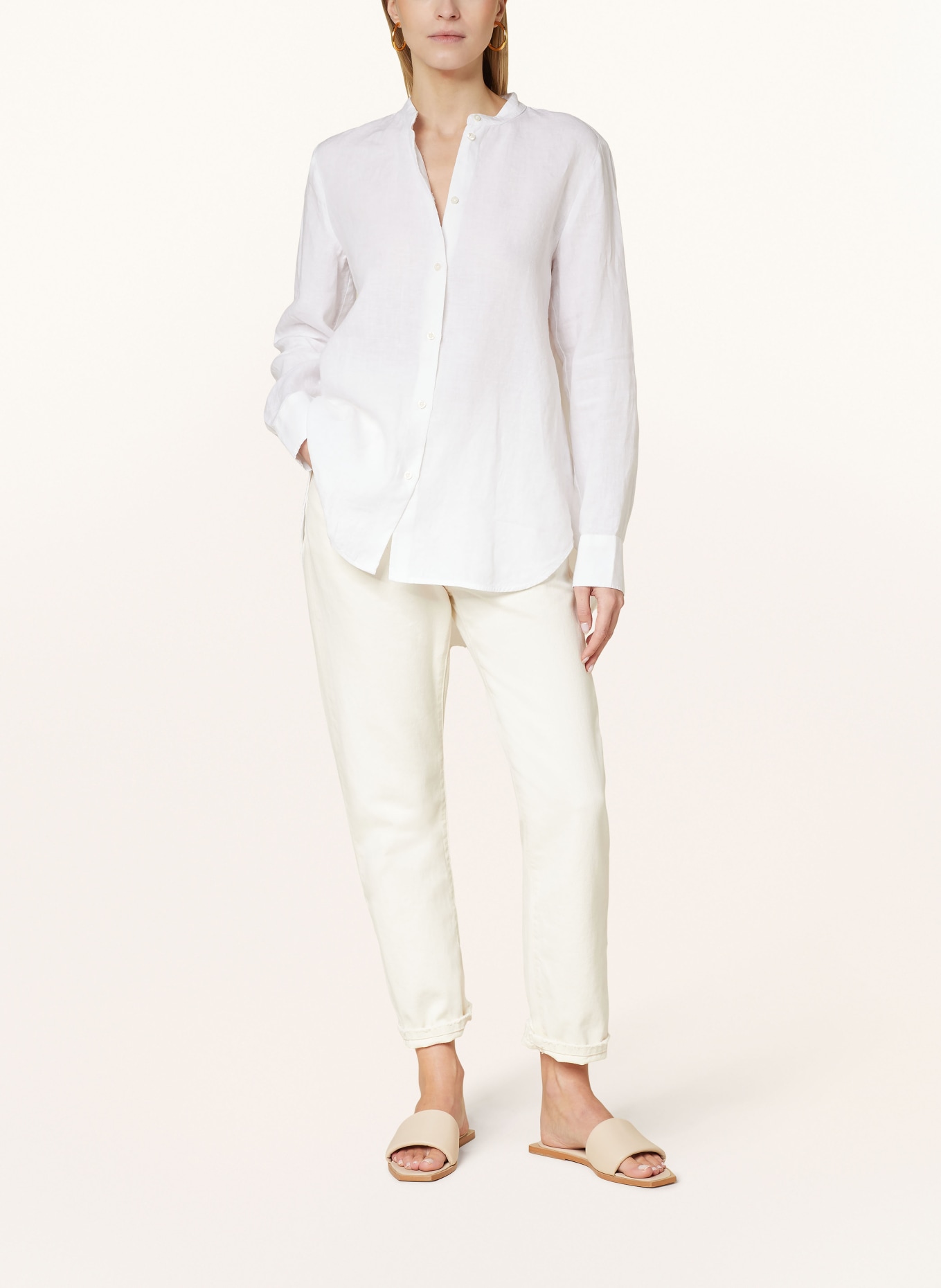 Marc O'Polo Linen blouse, Color: WHITE (Image 2)
