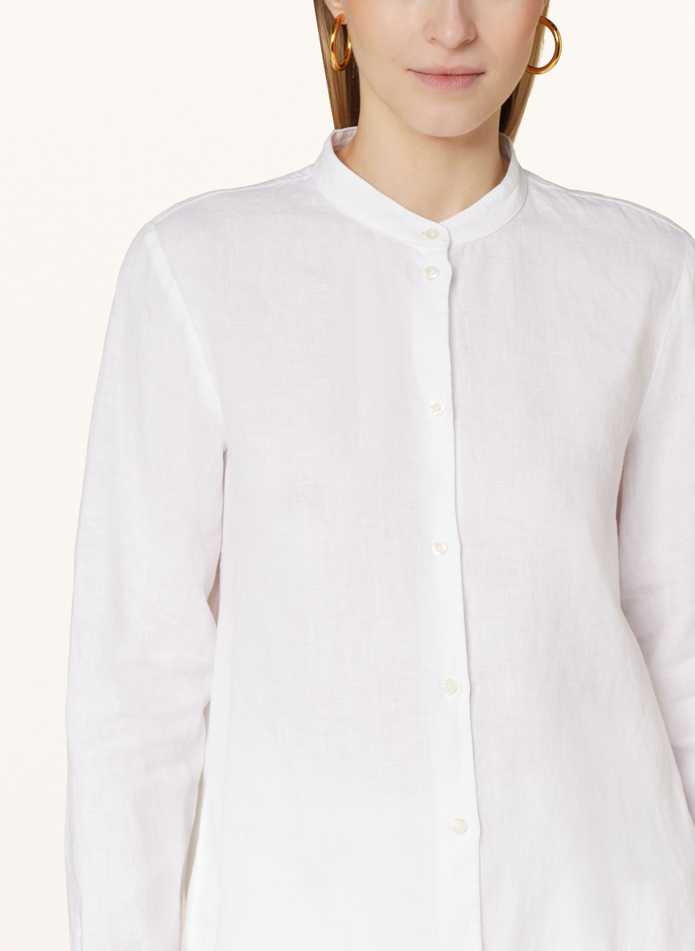Marc O'Polo Linen blouse, Color: WHITE (Image 4)