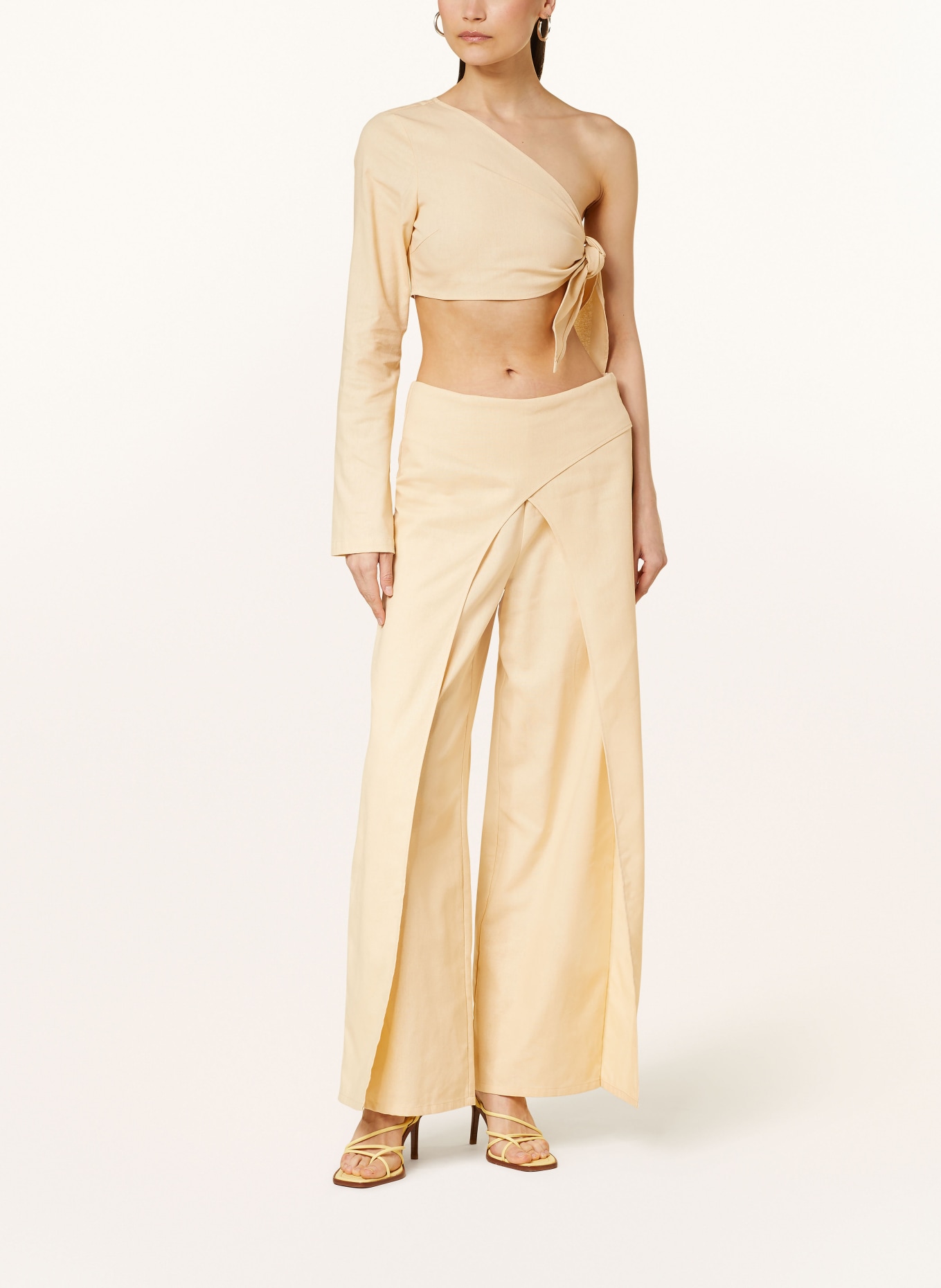 SOMETHINGNEW Trousers SNBEYONCE, Color: LIGHT BROWN (Image 2)