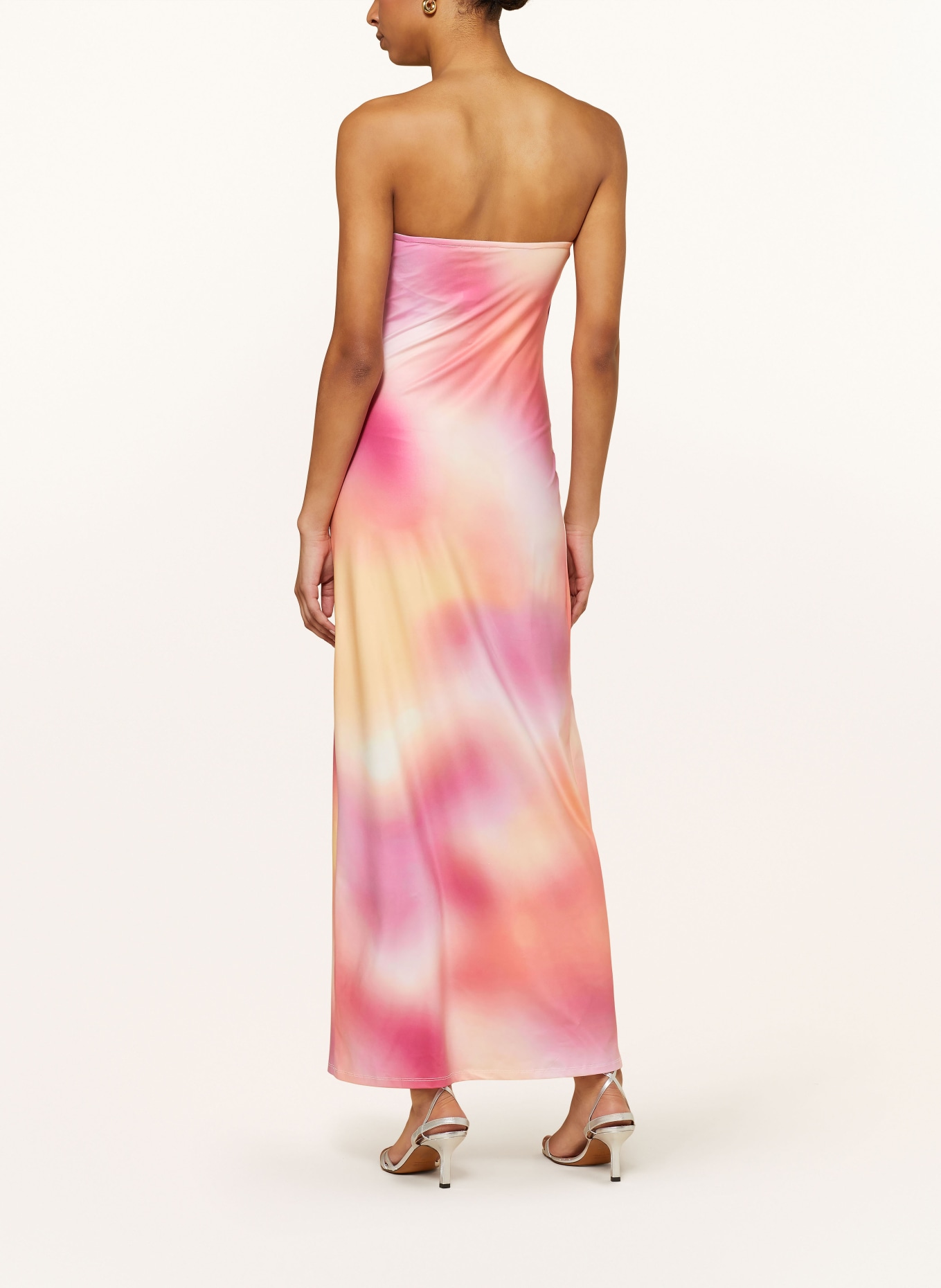 SOMETHINGNEW Off-Shoulder-Kleid, Farbe: ORANGE/ PINK/ LILA (Bild 3)