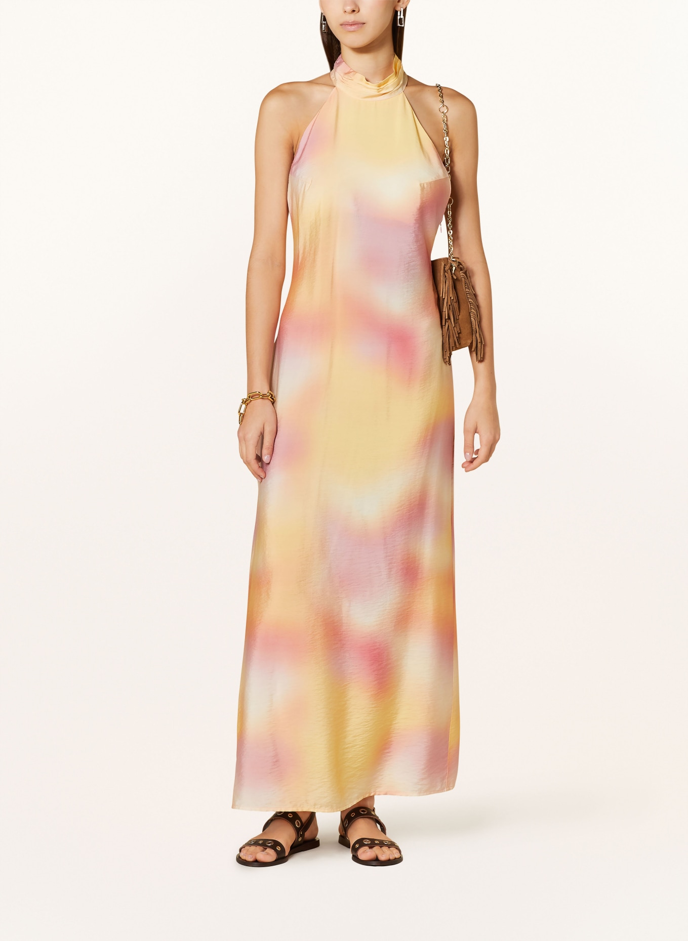 SOMETHINGNEW Kleid SNHEAVEN, Farbe: GELB/ ROSA (Bild 2)