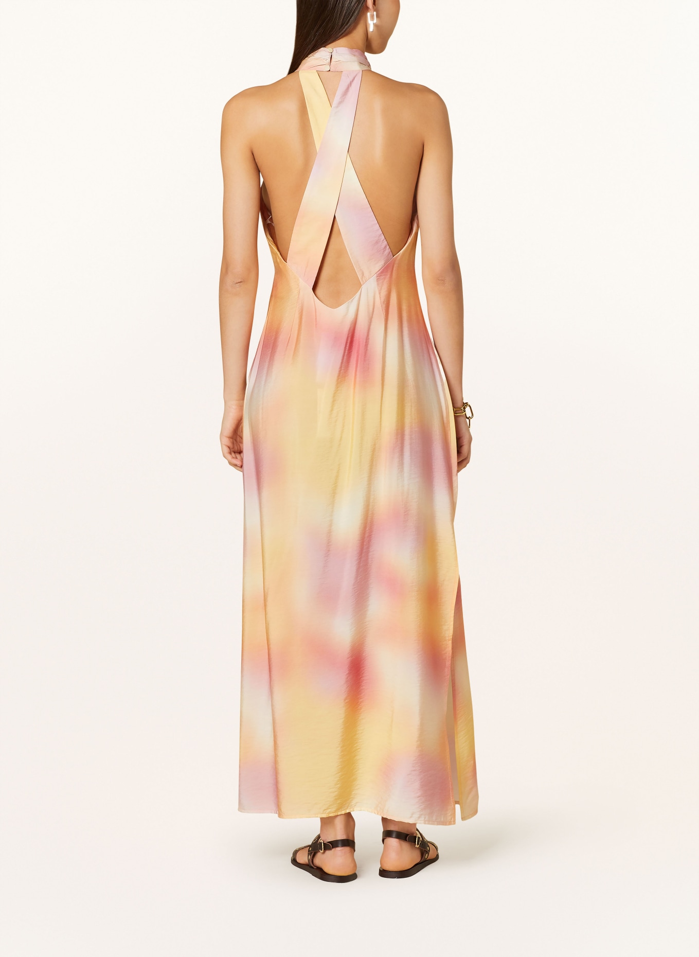 SOMETHINGNEW Kleid SNHEAVEN, Farbe: GELB/ ROSA (Bild 3)