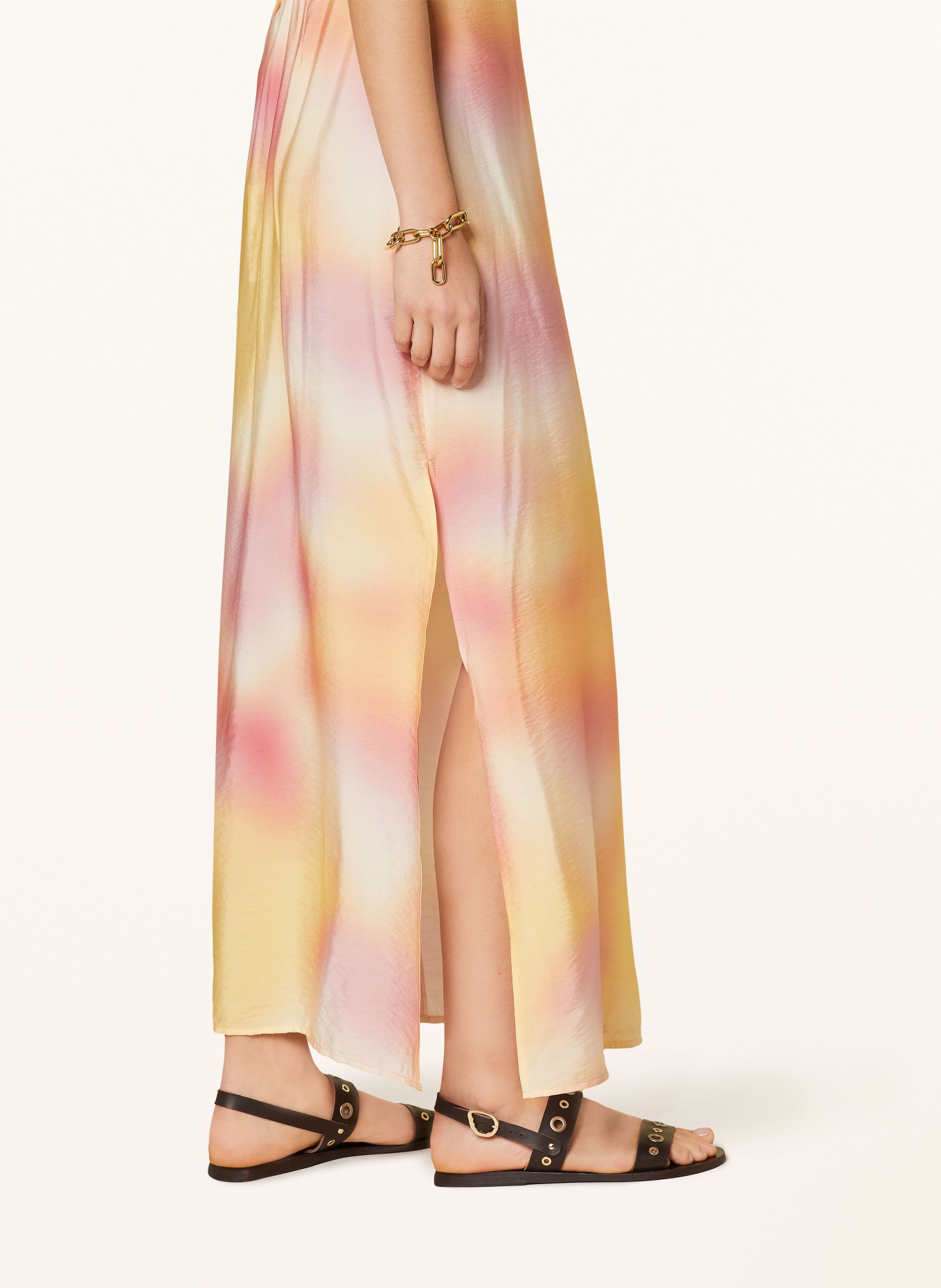SOMETHINGNEW Kleid SNHEAVEN, Farbe: GELB/ ROSA (Bild 4)