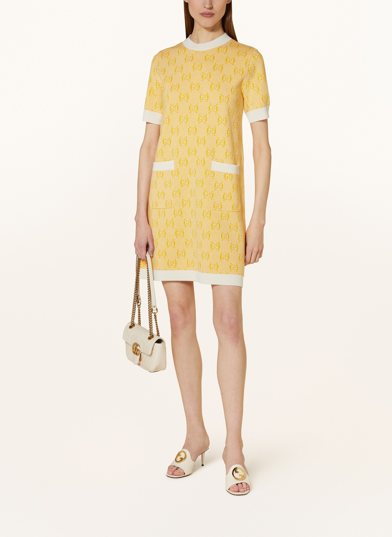 GUCCI Knit dress, Color: YELLOW (Image 2)