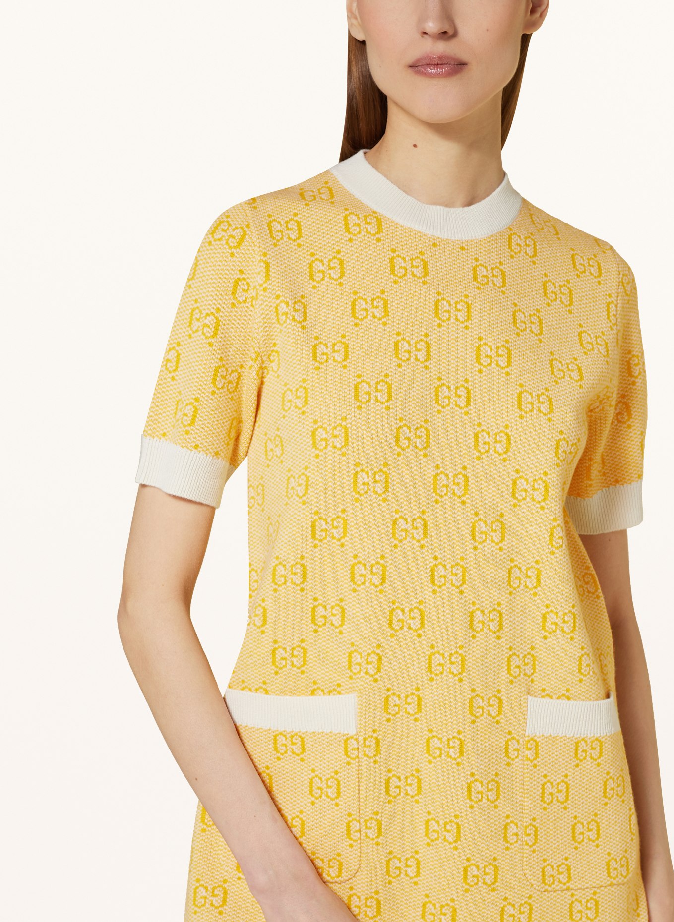 GUCCI Knit dress, Color: YELLOW (Image 4)