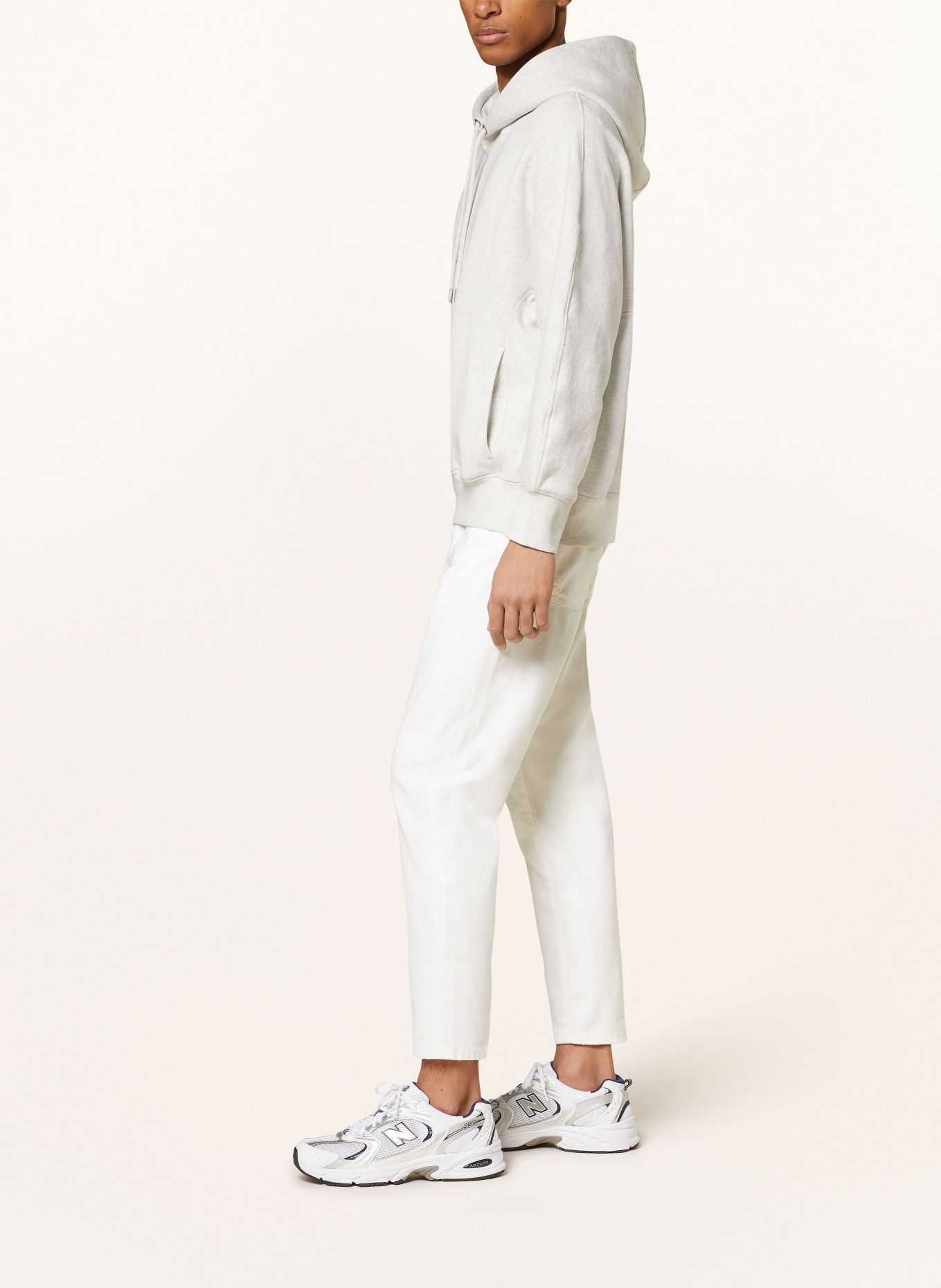 GOLDGARN DENIM Destroyed jeans RHEINAU tapered fit, Color: 1000 WHITE (Image 4)