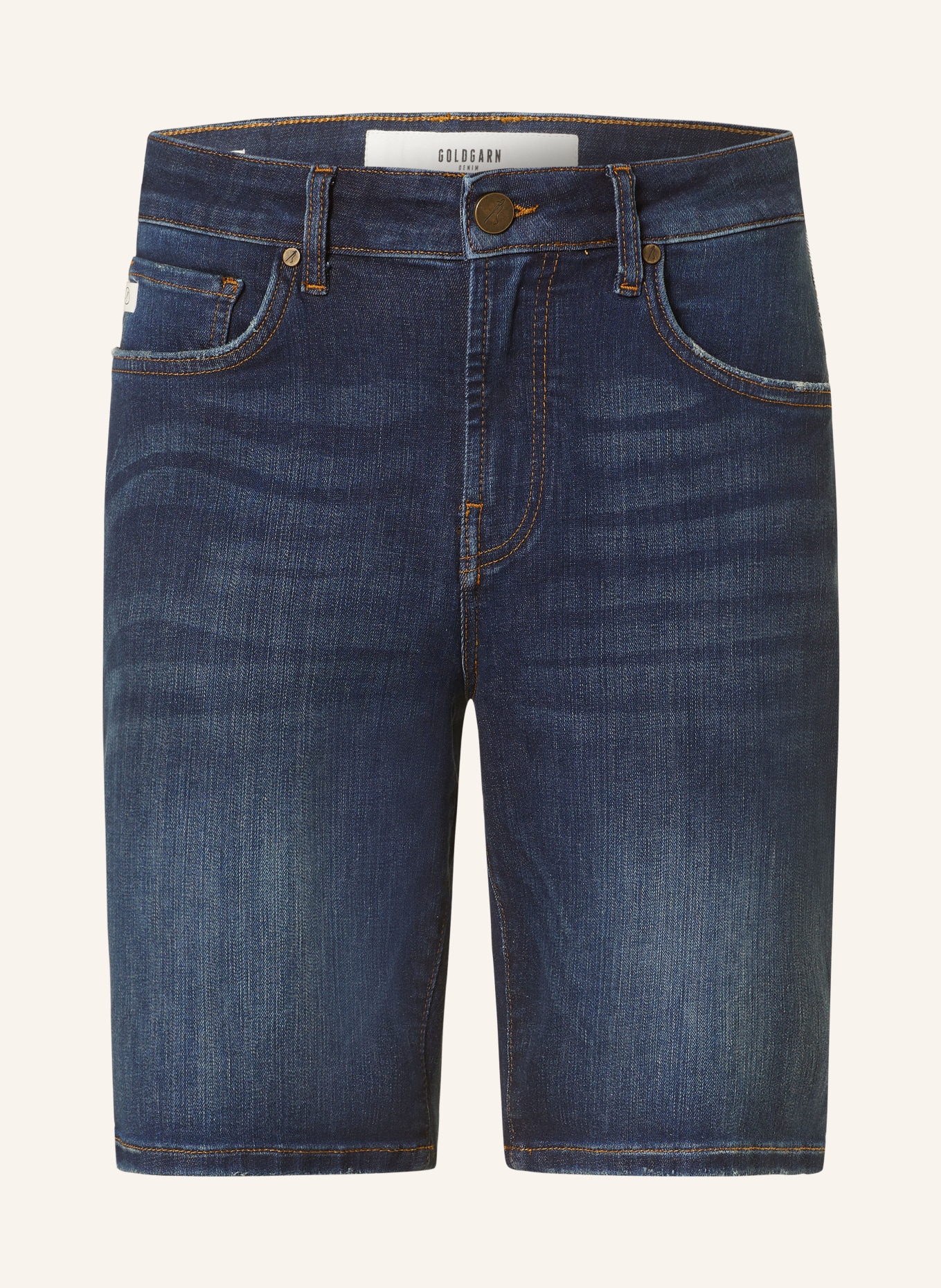 GOLDGARN DENIM Szorty jeansowe PLANKEN, Kolor: 1030 DARK BLUE (Obrazek 1)