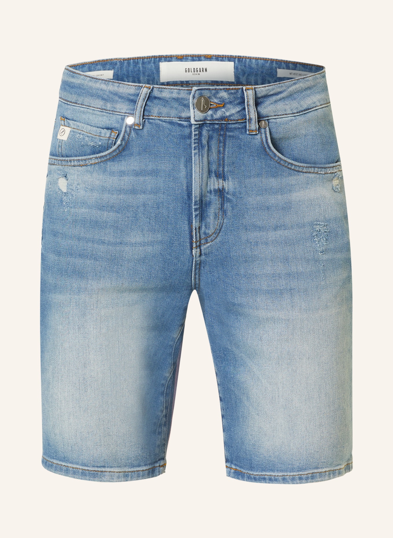 GOLDGARN DENIM Szorty jeansowe PLANKEN, Kolor: 1070 LIghtbluE (Obrazek 1)