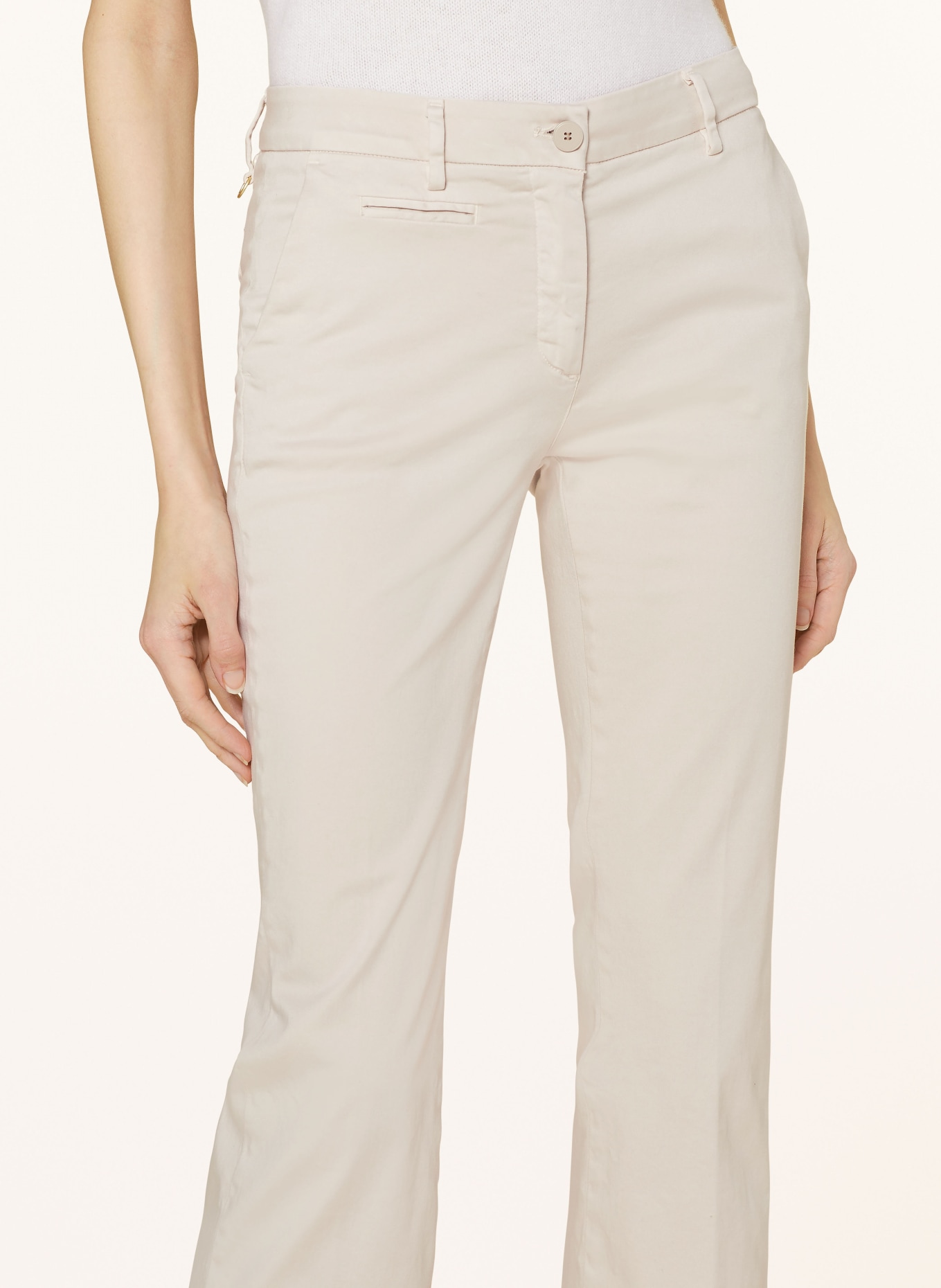 MASON'S 7/8 trousers NEW YORK TRUMPET, Color: ECRU (Image 5)