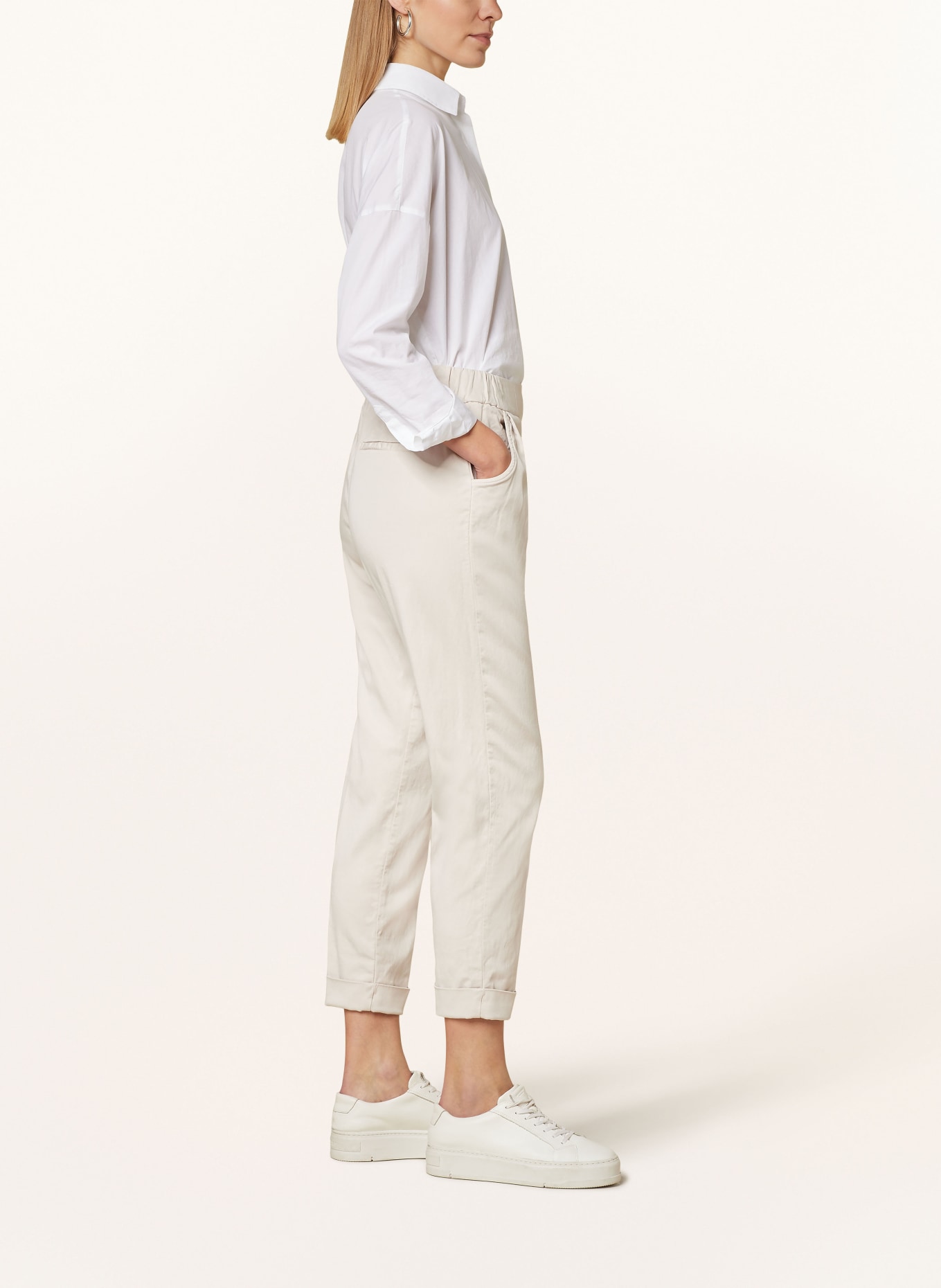 MASON'S Spodnie EASY JOGGER w stylu dresowym, Kolor: KREMOWY (Obrazek 4)