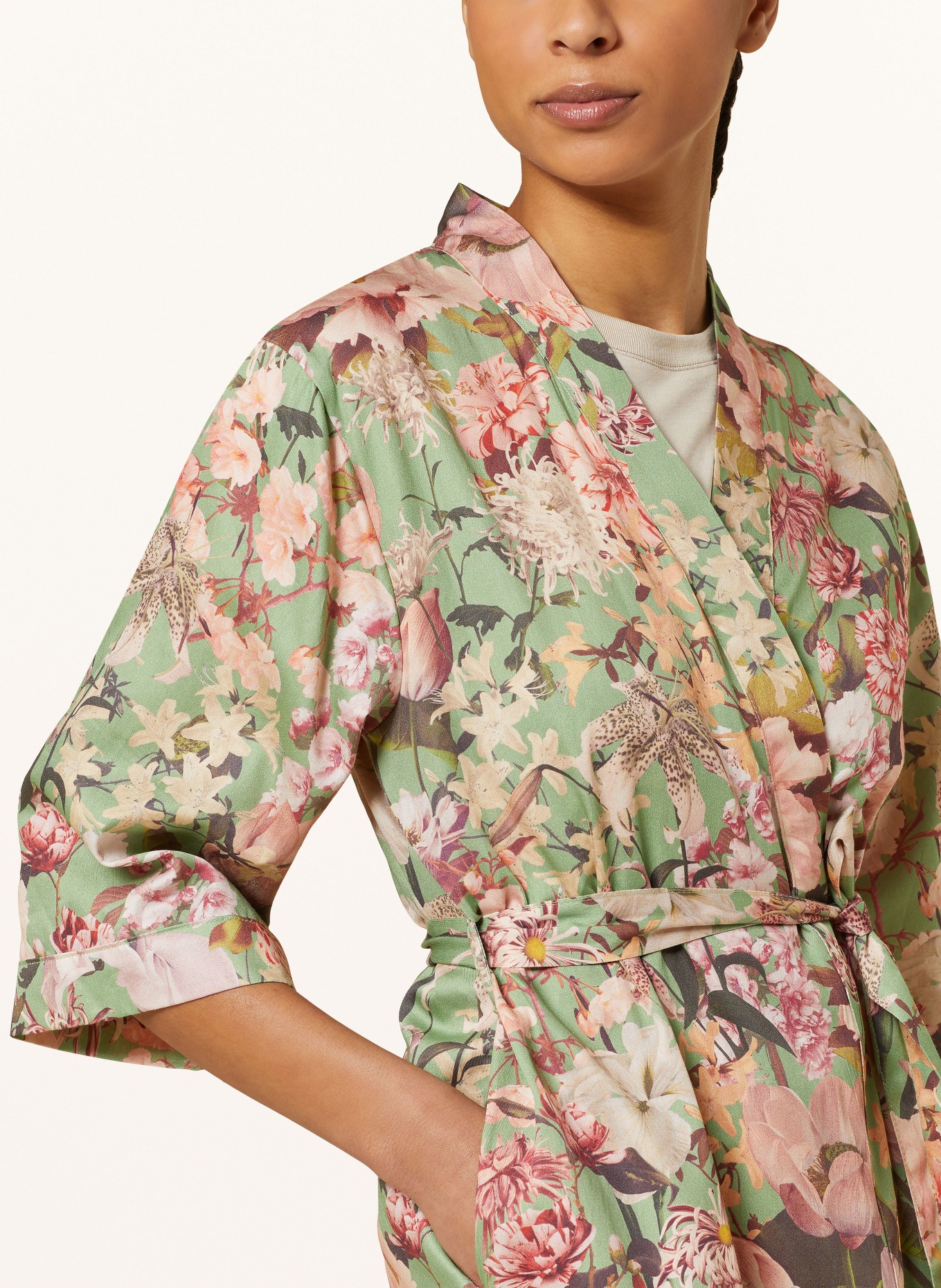ESSENZA Damen-Kimono SARAI NOLESTE, Farbe: HELLGRÜN/ LACHS/ GRÜN (Bild 4)