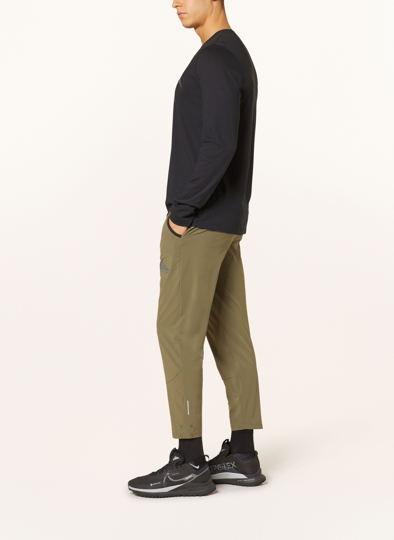 Nike Running pants TRAIL DAWN, Color: OLIVE (Image 4)
