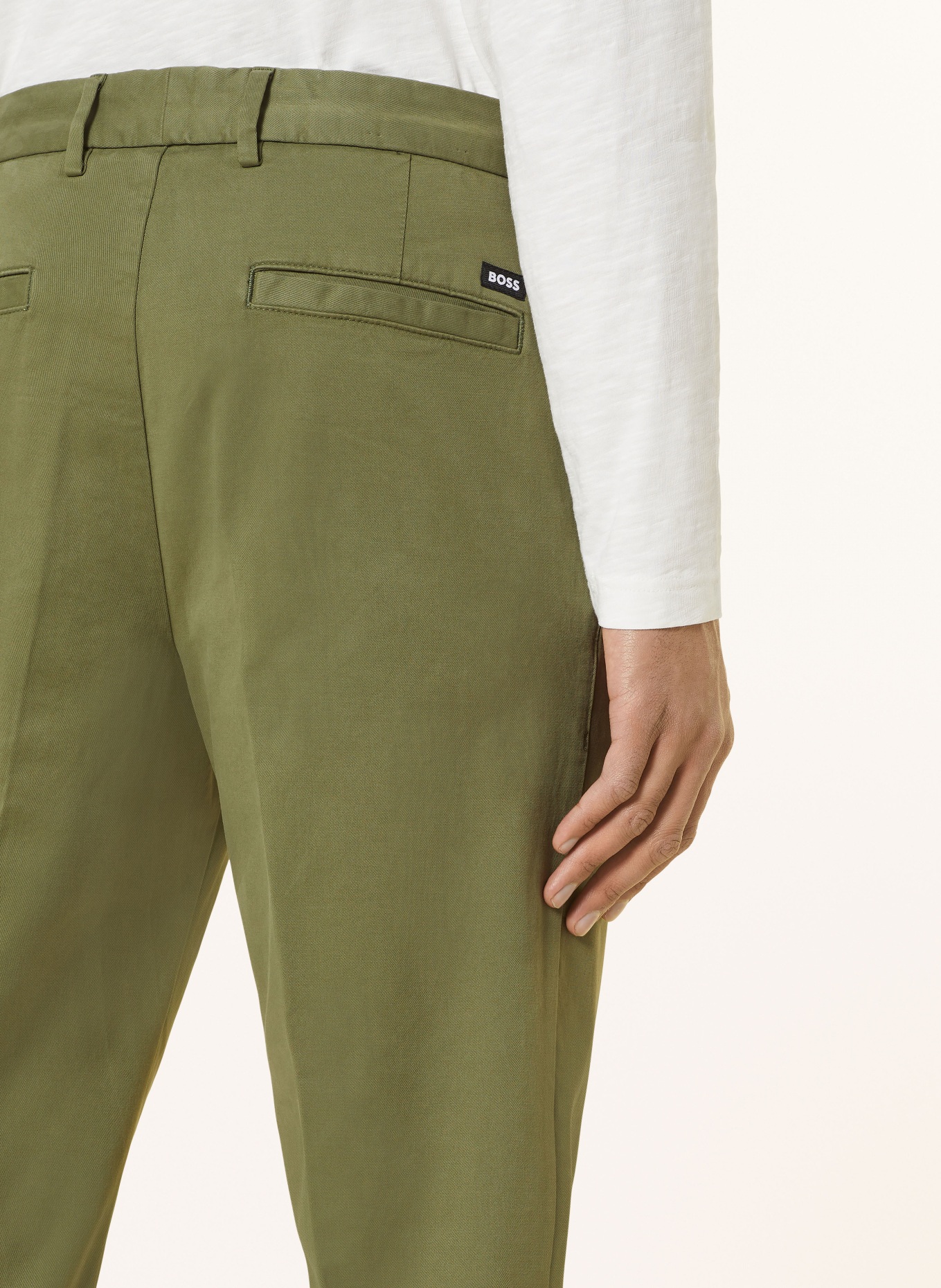 BOSS Chinos KANE regular tapered fit, Color: OLIVE (Image 6)