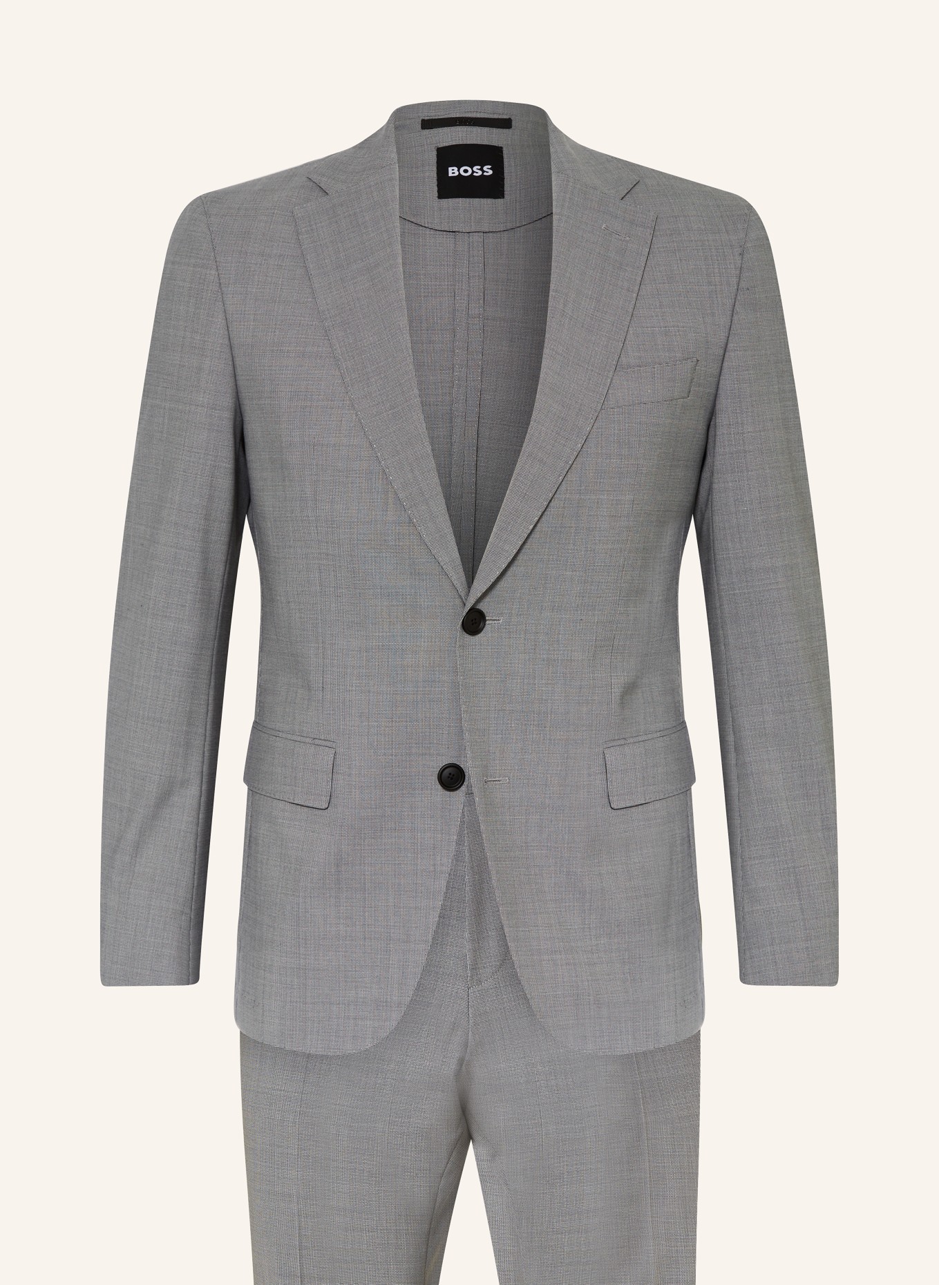 BOSS Suit HUGE slim fit, Color: 041 SILVER (Image 1)