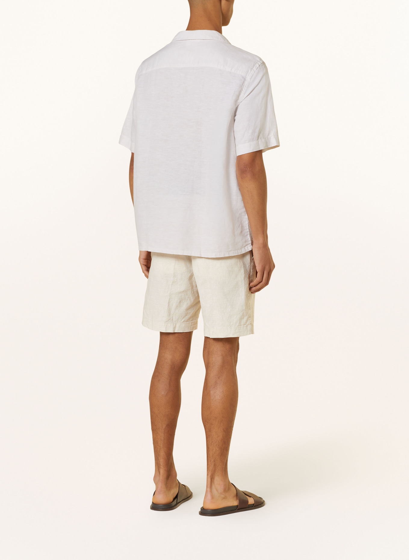 BOSS Shorts KANE in jogger style regular fit with linen, Color: BEIGE (Image 3)