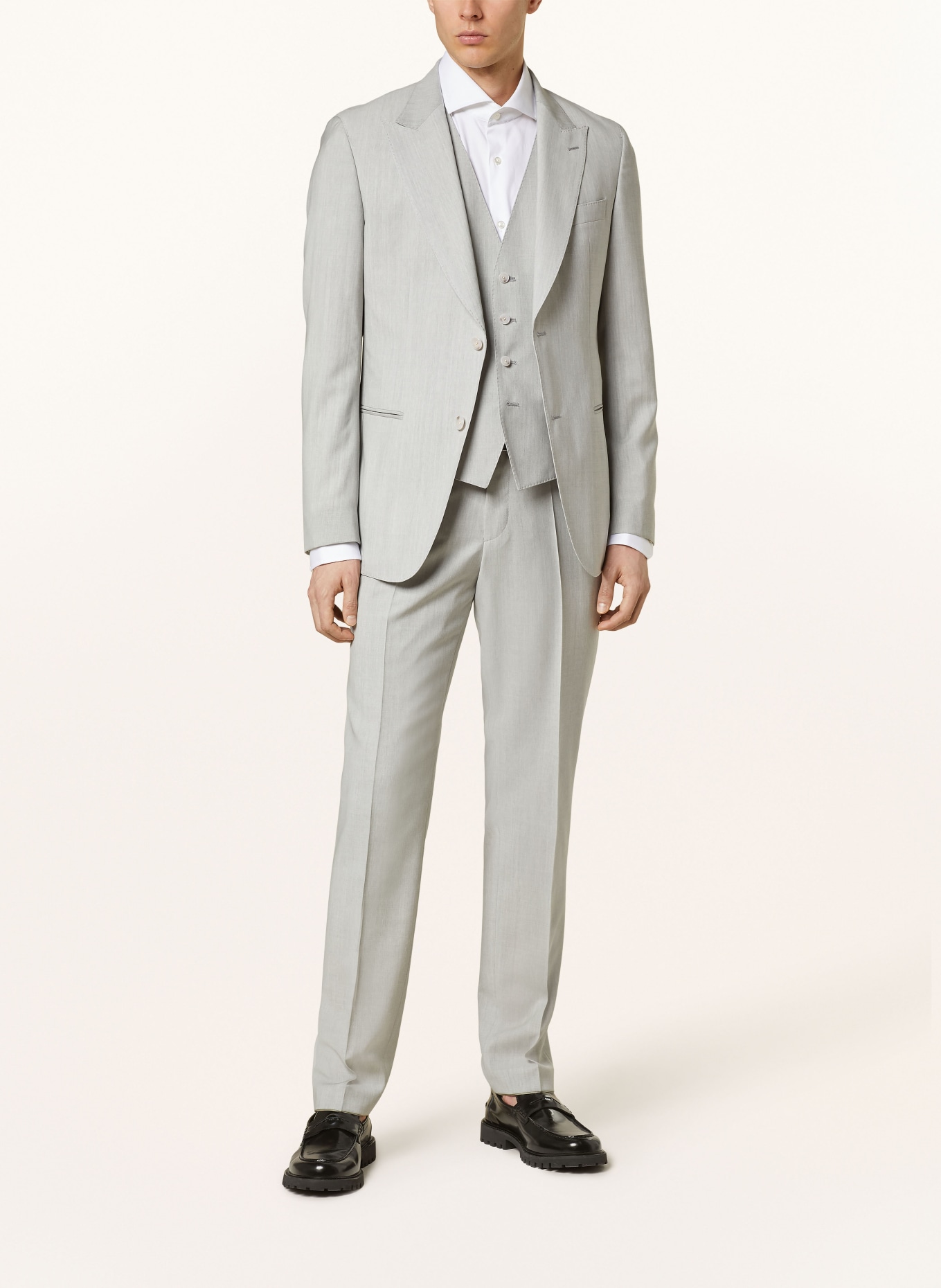 BOSS Suit trousers GENIUS slim fit, Color: 041 SILVER (Image 2)