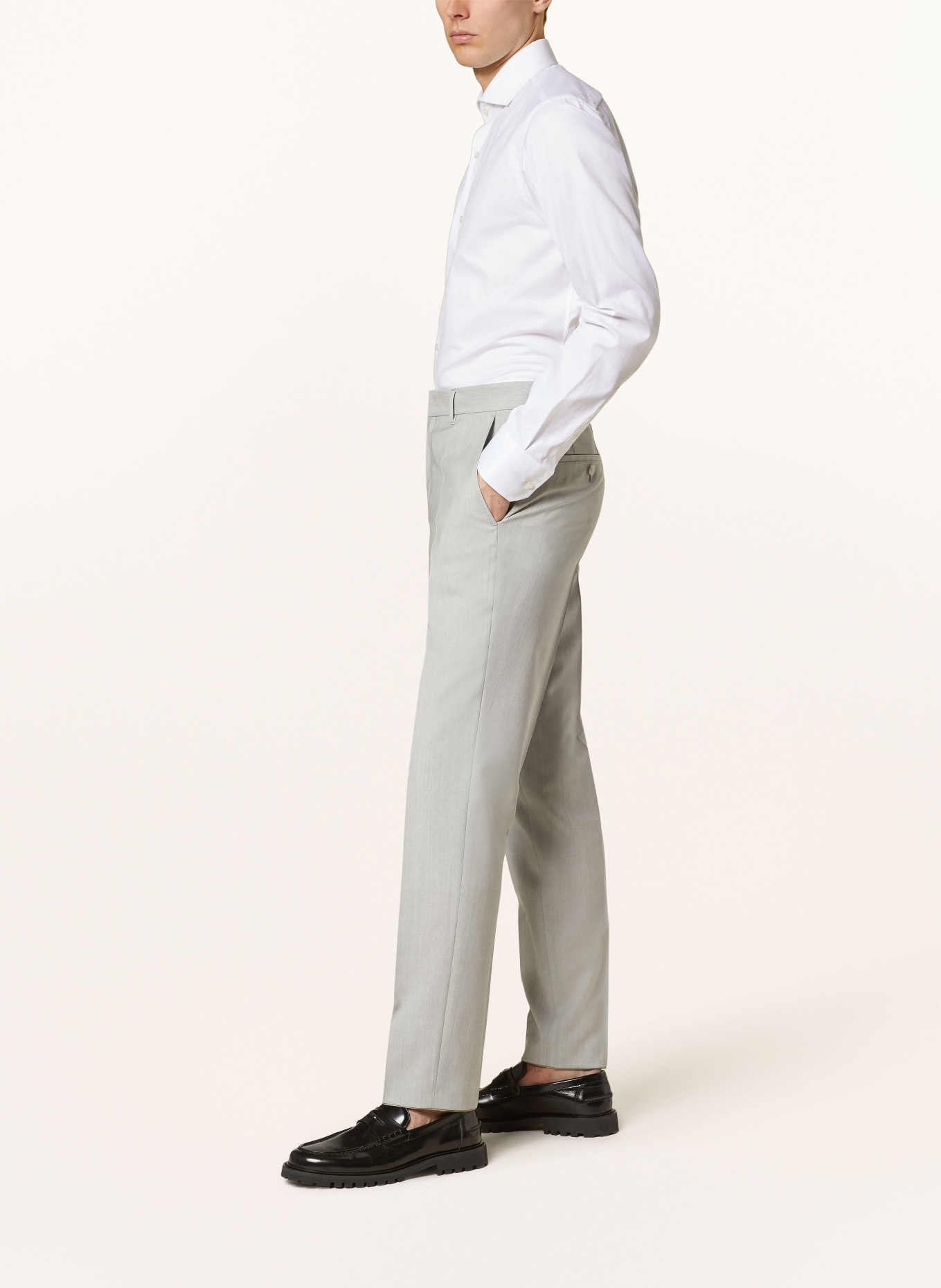 BOSS Spodnie garniturowe GENIUS slim fit, Kolor: 041 SILVER (Obrazek 5)