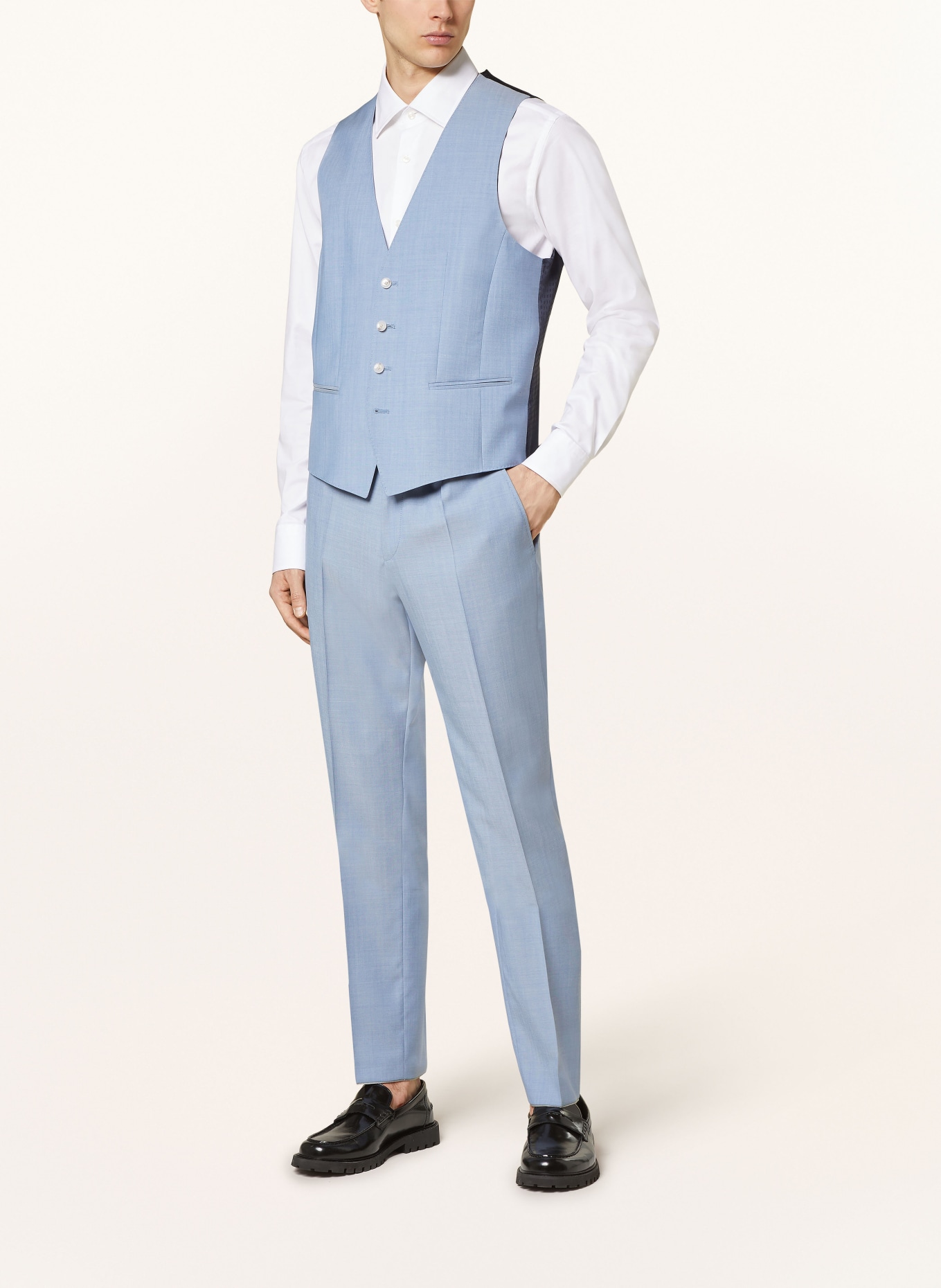BOSS Anzughose GENIUS Slim Fit, Farbe: 450 LIGHT/PASTEL BLUE (Bild 3)
