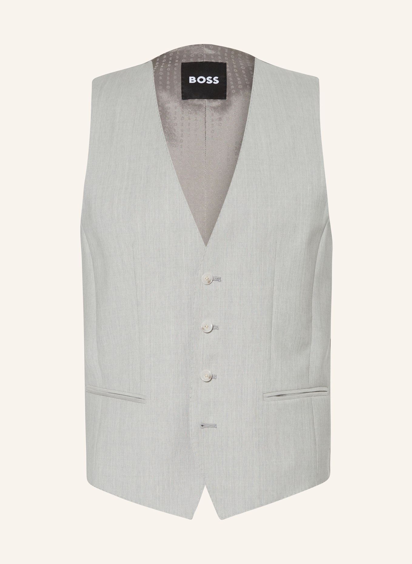 BOSS Suit vest HUGE slim fit, Color: 041 SILVER (Image 1)