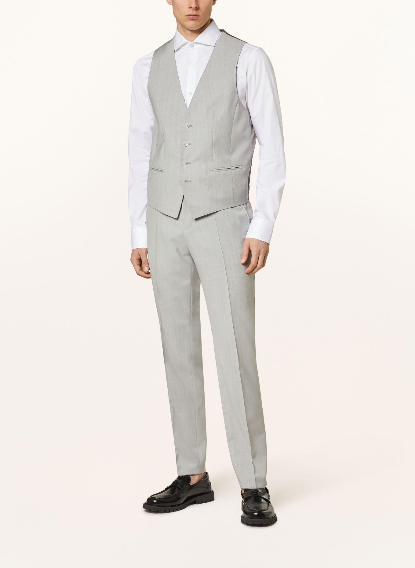 BOSS Suit vest HUGE slim fit, Color: 041 SILVER (Image 3)