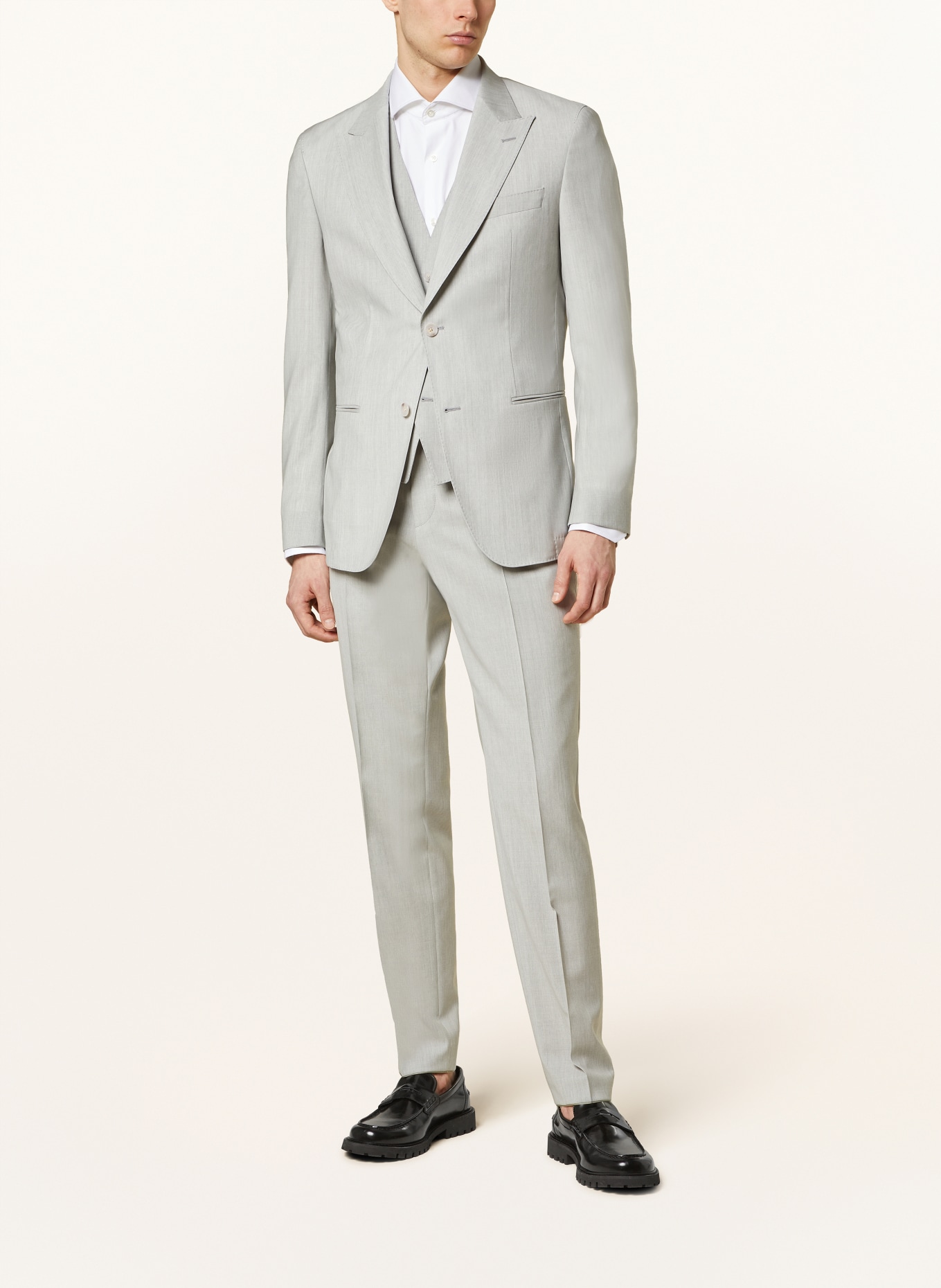 BOSS Suit jacket HUGE PEAK regular fit, Color: 041 SILVER (Image 2)