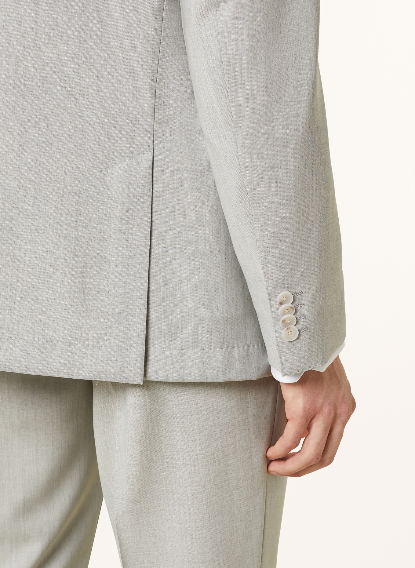 BOSS Suit jacket HUGE PEAK regular fit, Color: 041 SILVER (Image 5)