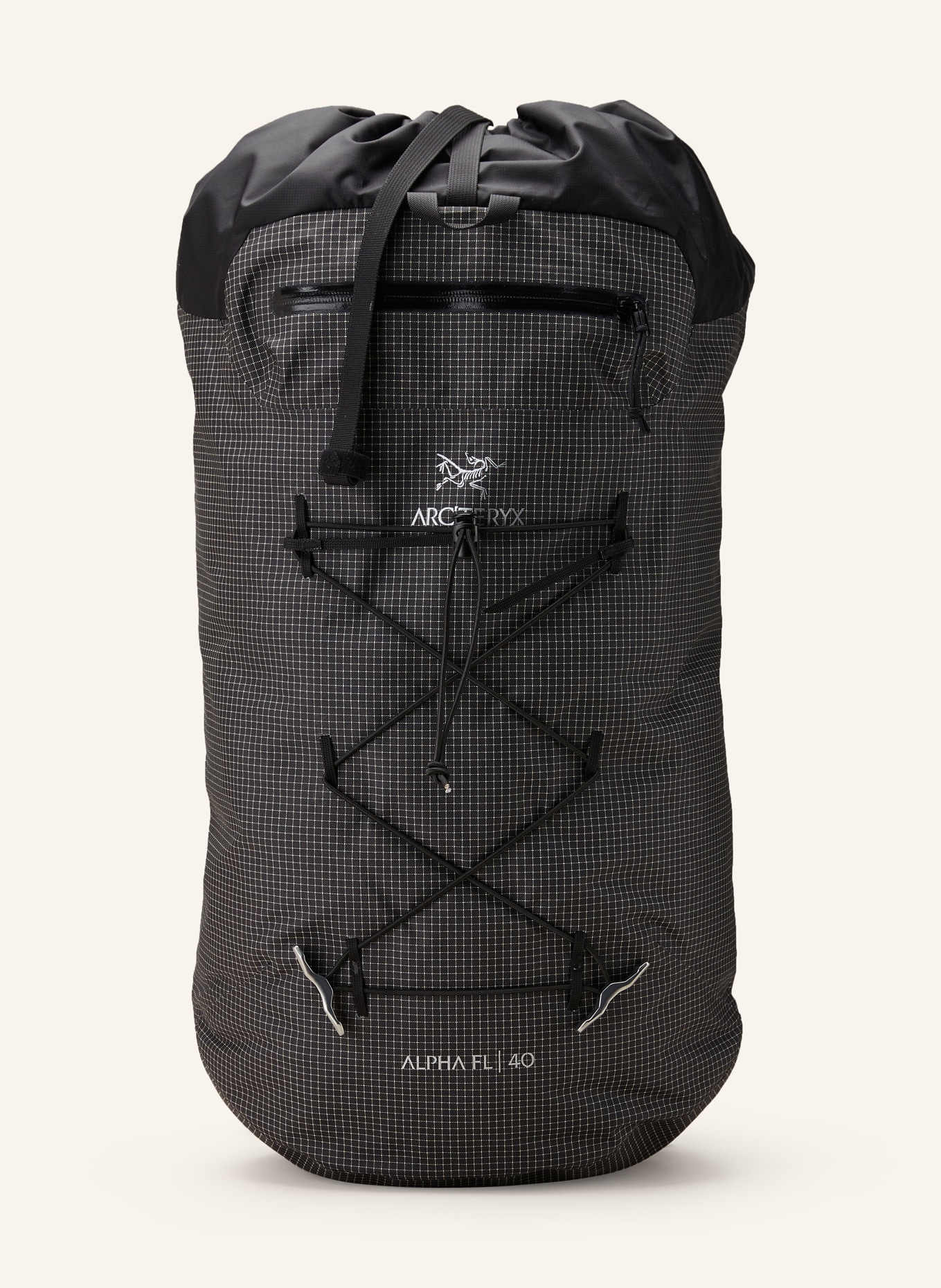 ARC'TERYX Backpack ALPHA FL 40 l, Color: BLACK/ WHITE (Image 1)