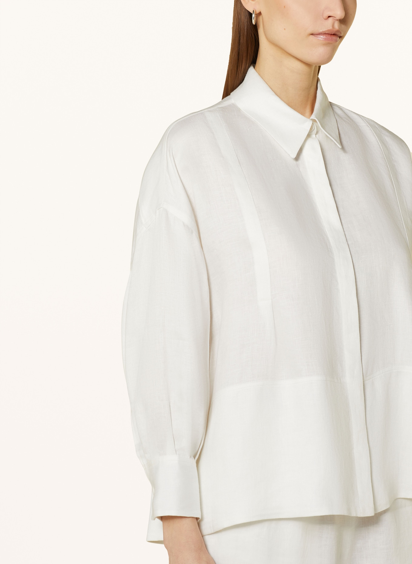 IRIS von ARNIM Shirt blouse LAURITA made of linen, Color: CREAM (Image 4)