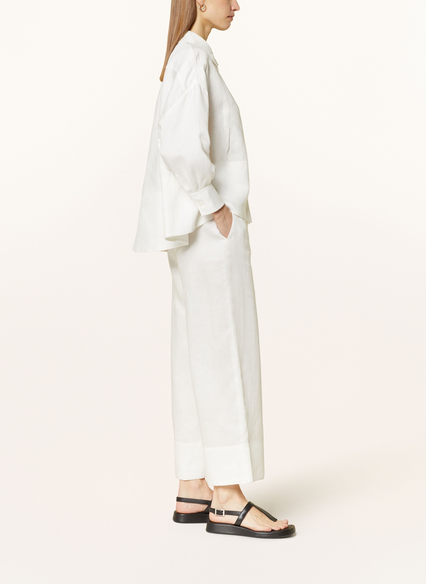 IRIS von ARNIM Linen culottes LAURENTINA, Color: WHITE (Image 4)