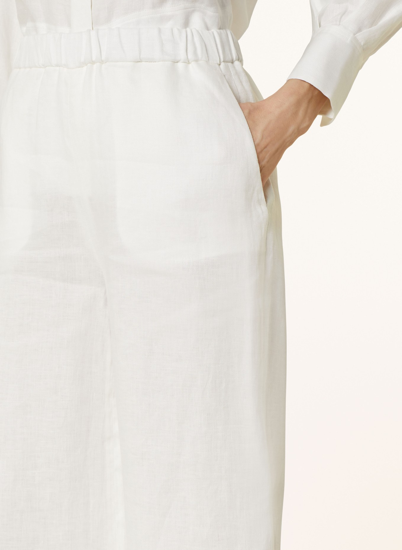IRIS von ARNIM Linen culottes LAURENTINA, Color: WHITE (Image 5)