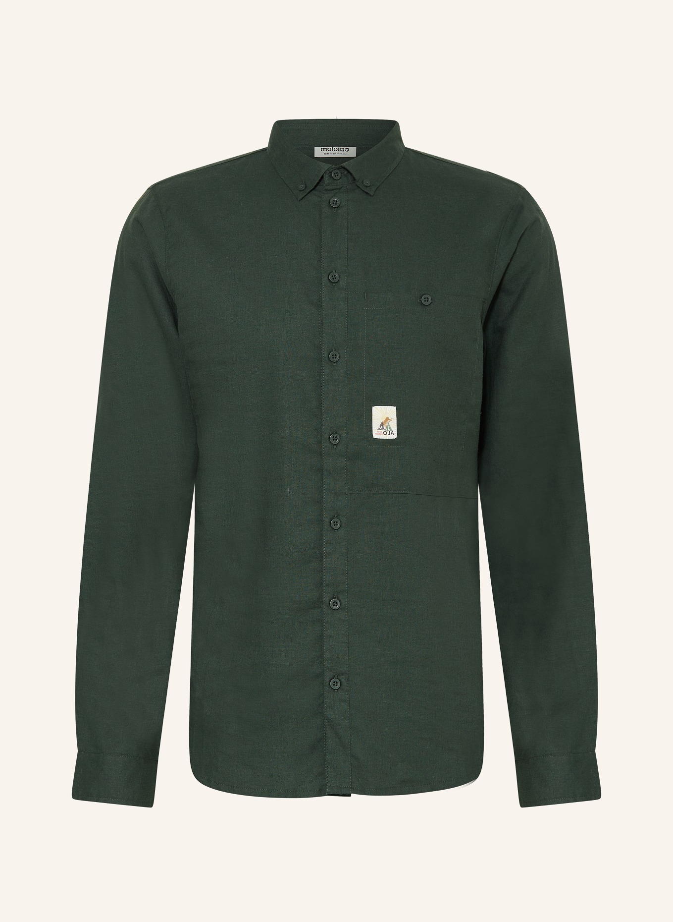 maloja Outdoor shirt RAINIERM., Color: DARK GREEN (Image 1)