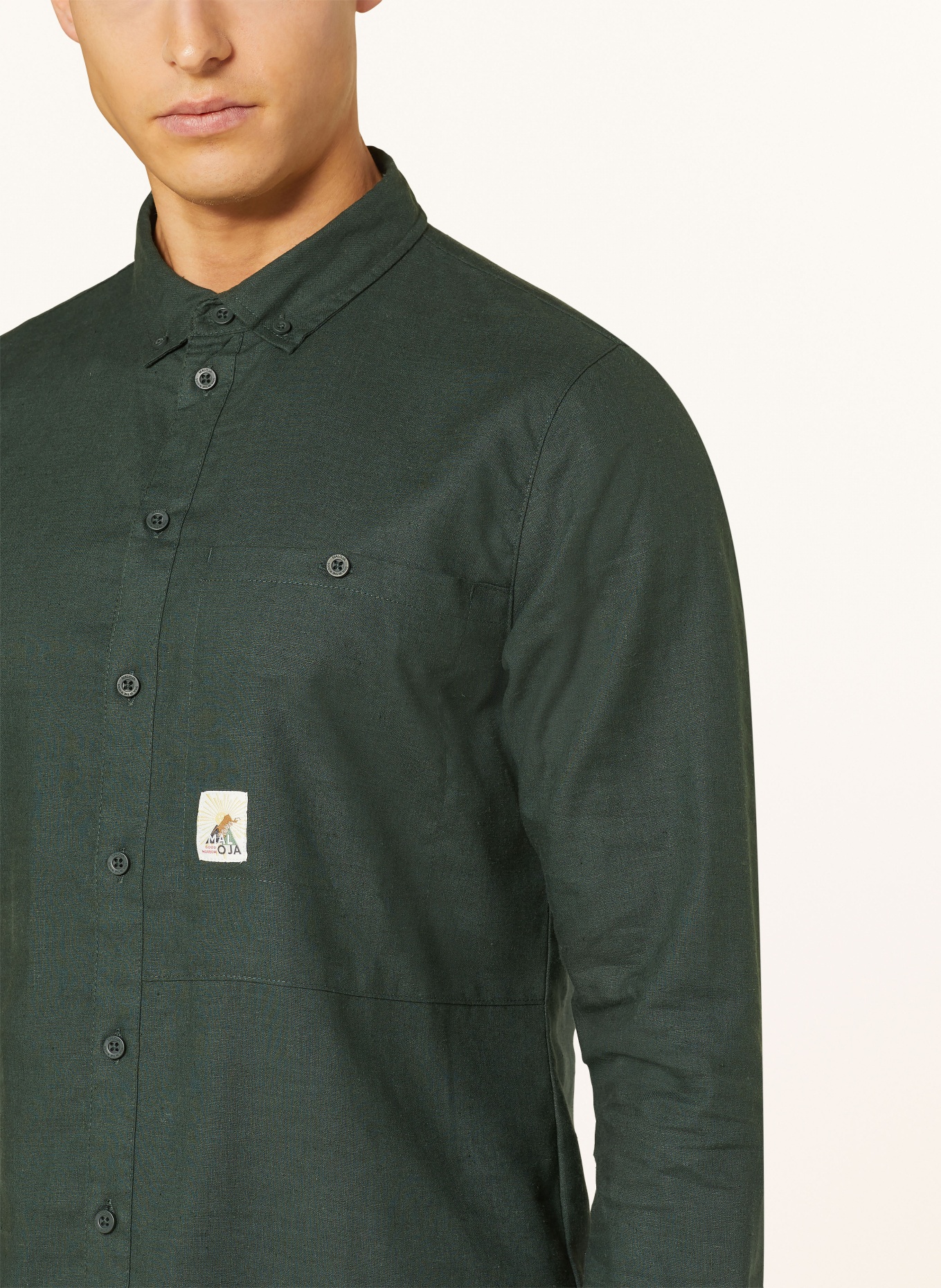 maloja Outdoor shirt RAINIERM., Color: DARK GREEN (Image 4)