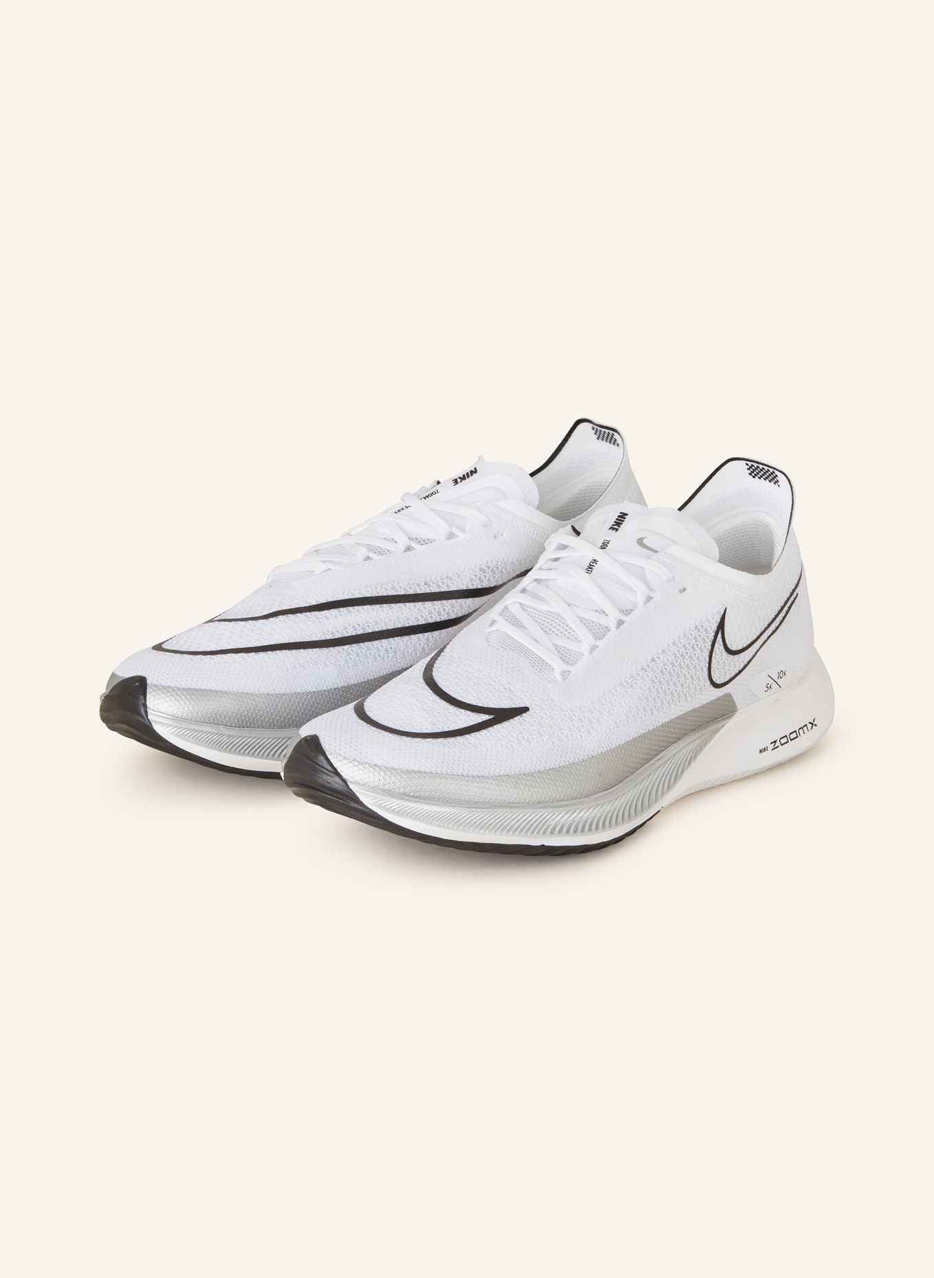 Nike Running shoes ZOOMX STREAKFLY, Color: WHITE/ SILVER/ BLACK (Image 1)