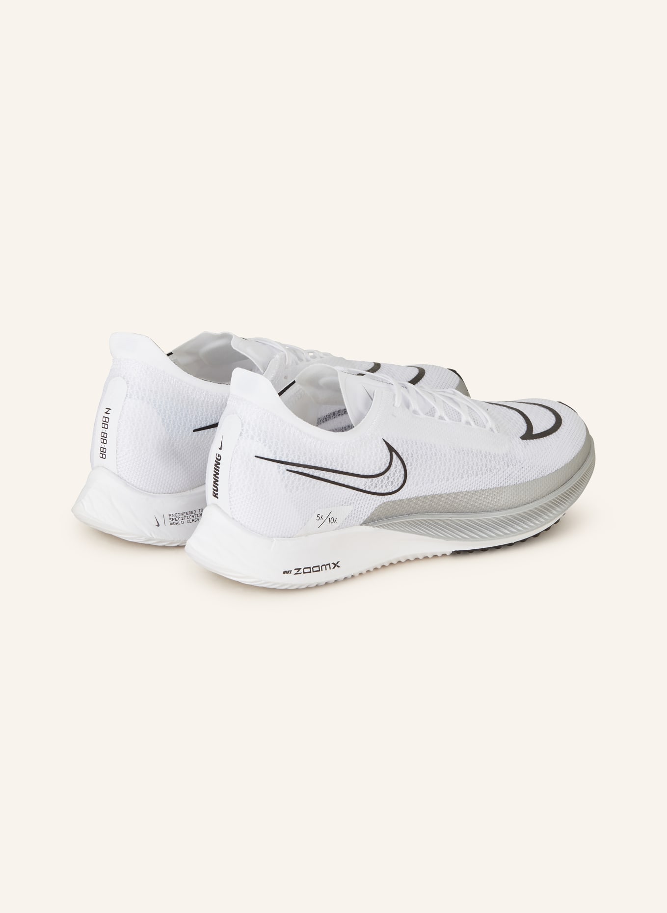 Nike Running shoes ZOOMX STREAKFLY, Color: WHITE/ SILVER/ BLACK (Image 2)