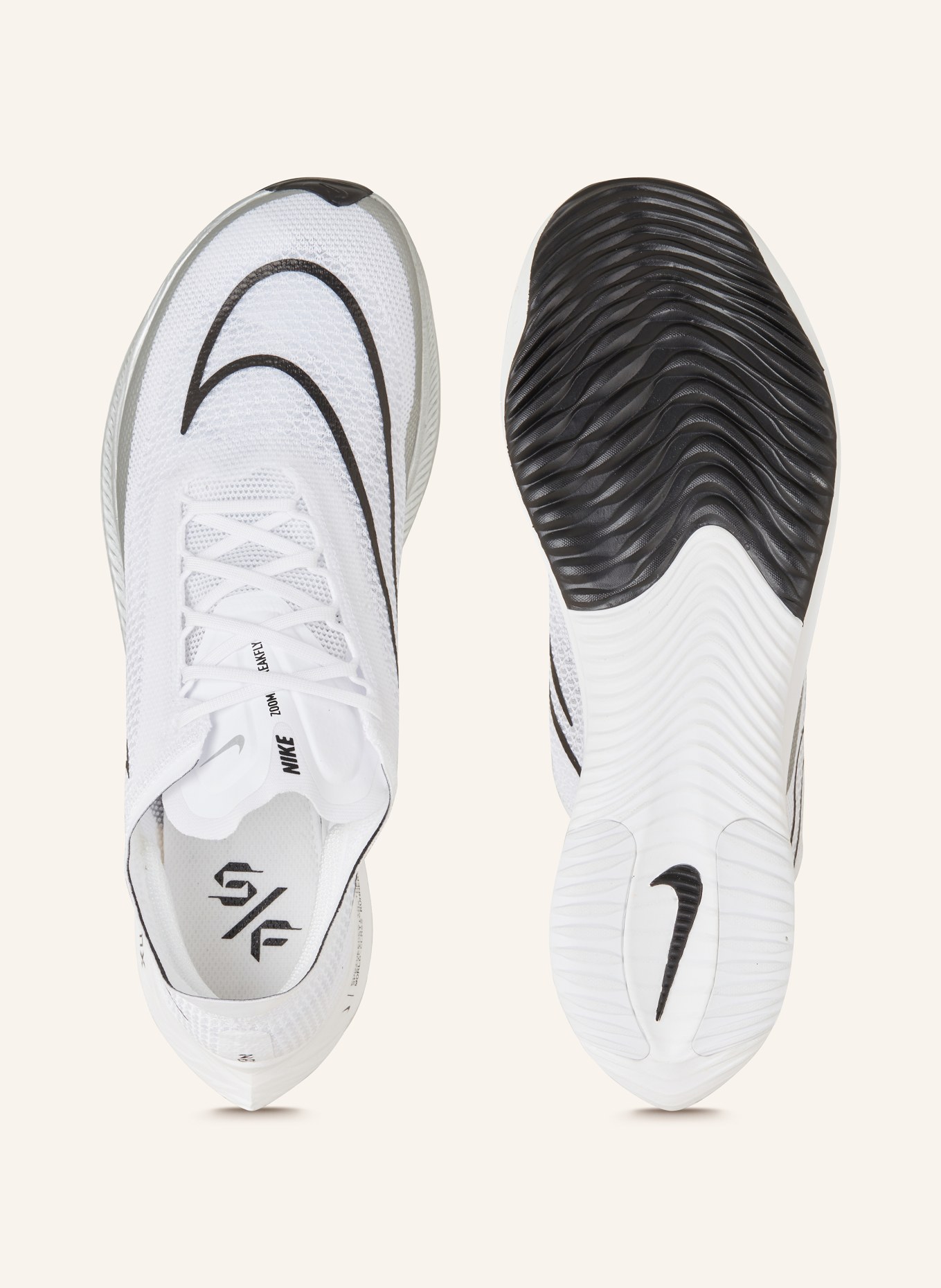 Nike Laufschuhe ZOOMX STREAKFLY, Farbe: WEISS/ SILBER/ SCHWARZ (Bild 5)