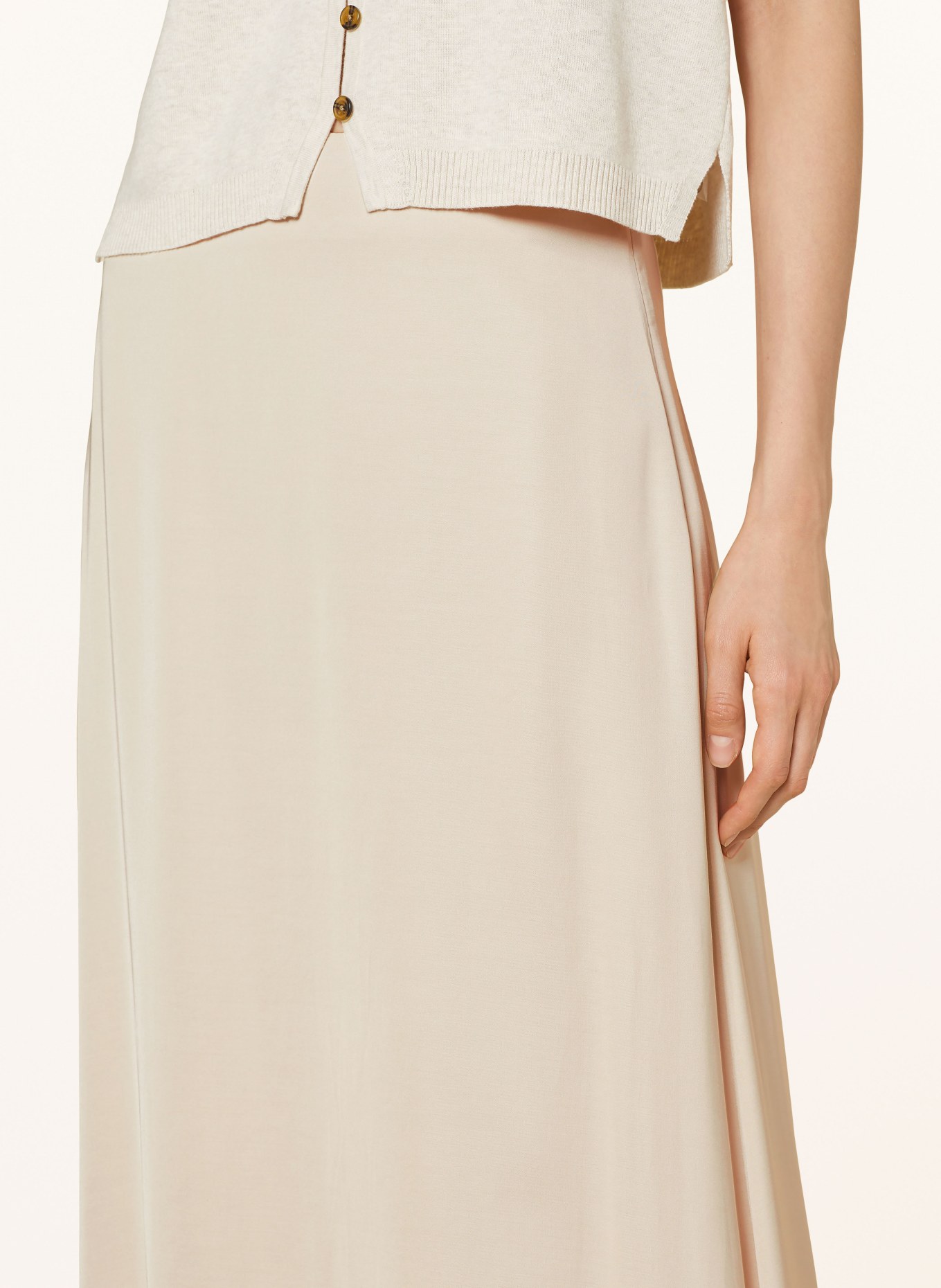 PESERICO Satin skirt, Color: 741 champagner (Image 4)