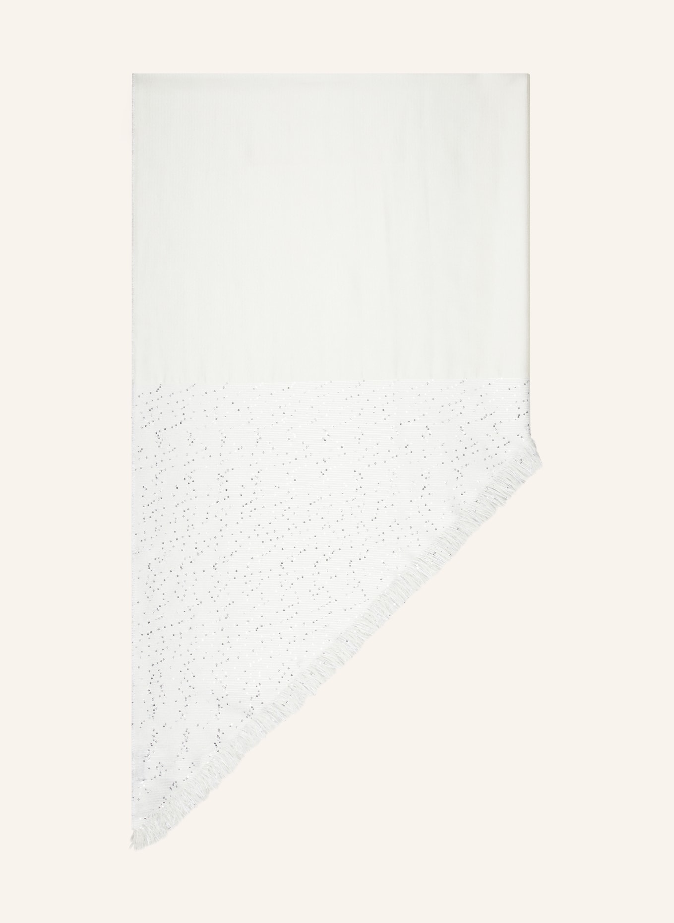 PESERICO Stole with sequins, Color: WHITE (Image 1)